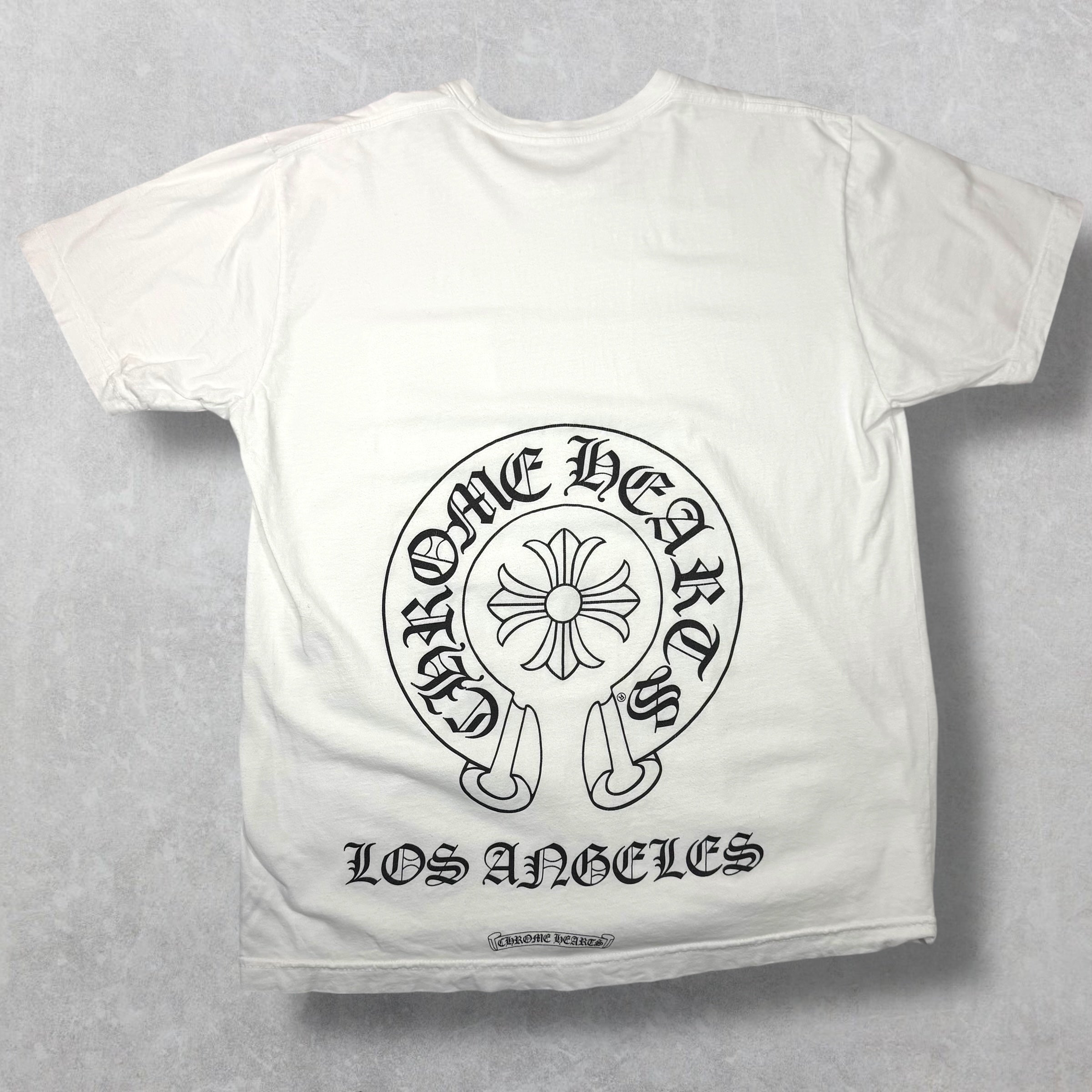 Chrome Hearts Los Angeles Horseshoe White Tee XL