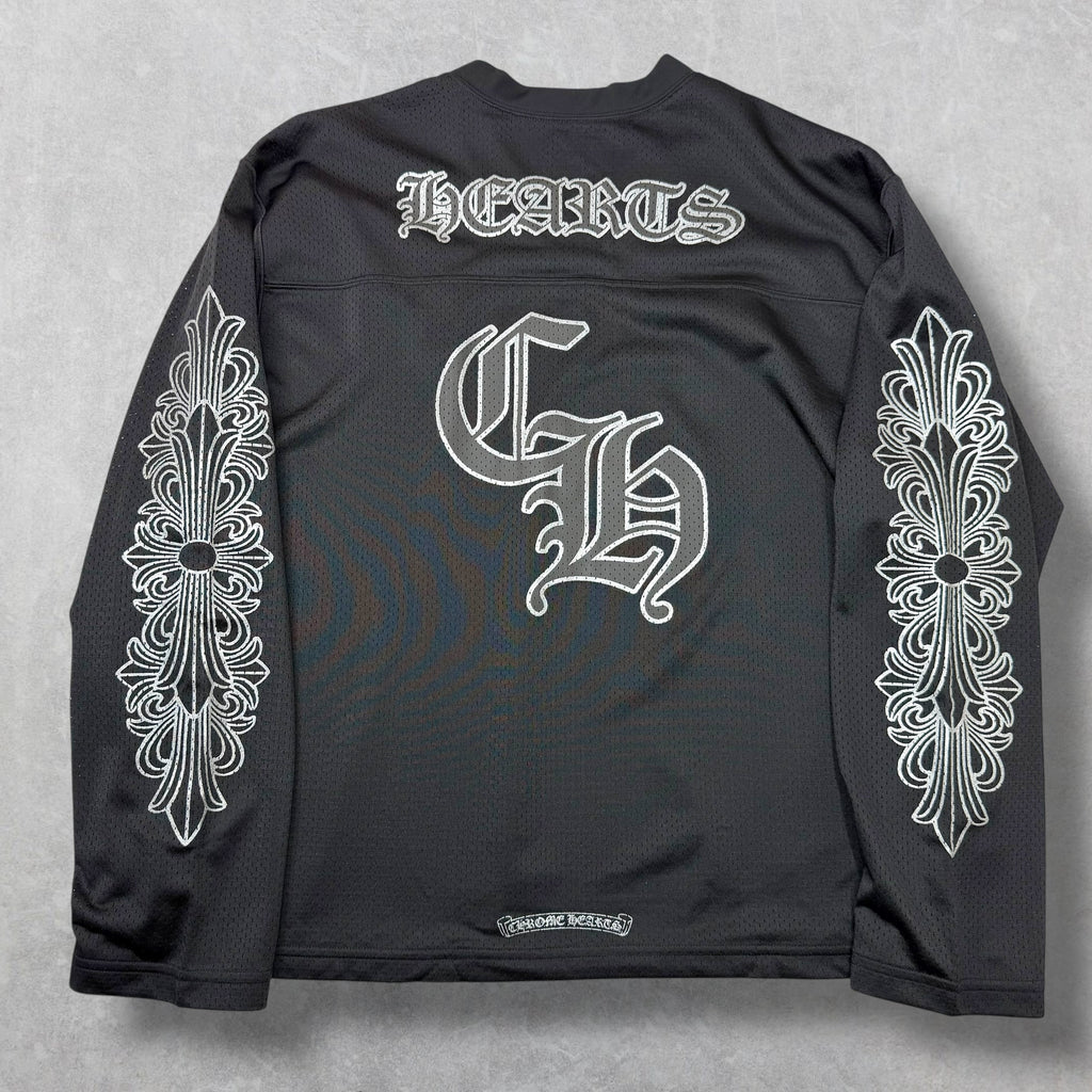 Chrome Hearts Stadium Mesh Black L/S Jersey XL