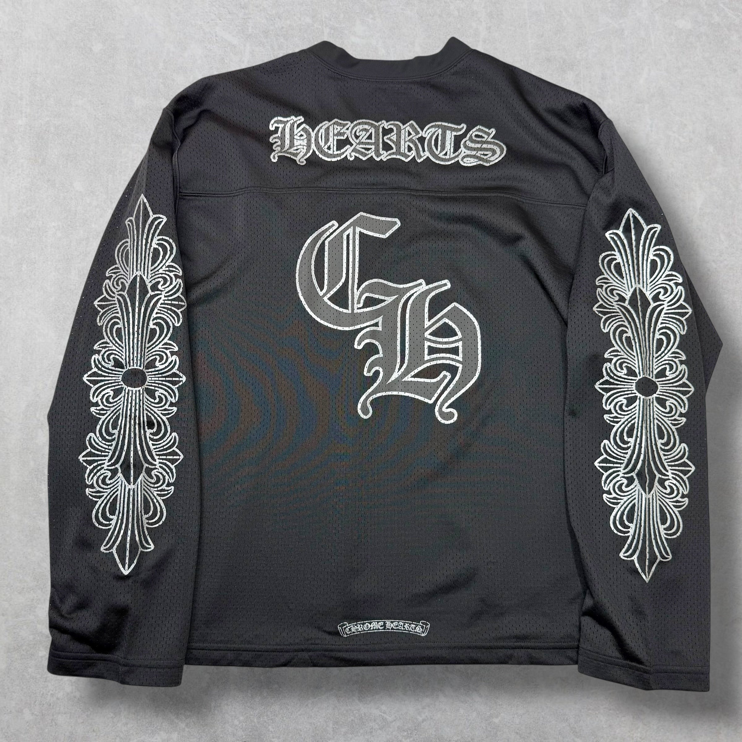 Chrome Hearts Stadium Mesh Black L/S Jersey XL