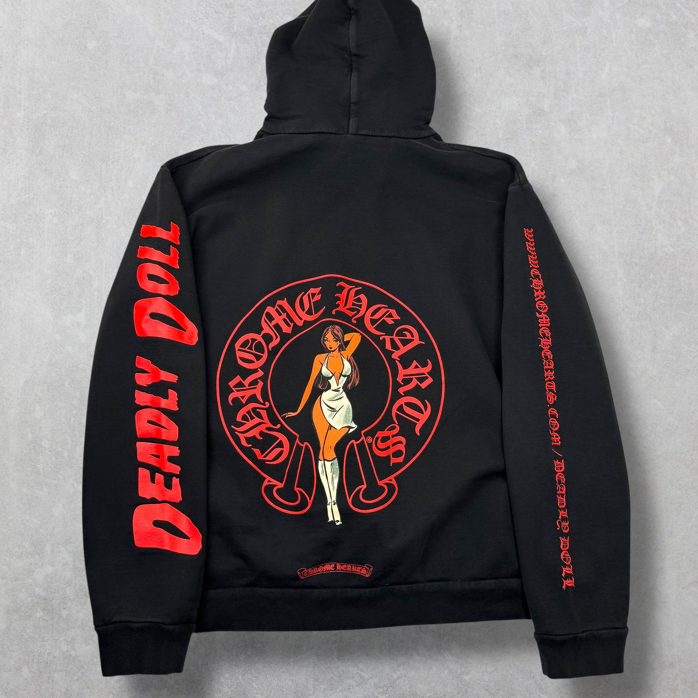 Chrome Hearts Jesse Jo Deadly Doll Horseshoe Hoodie XL