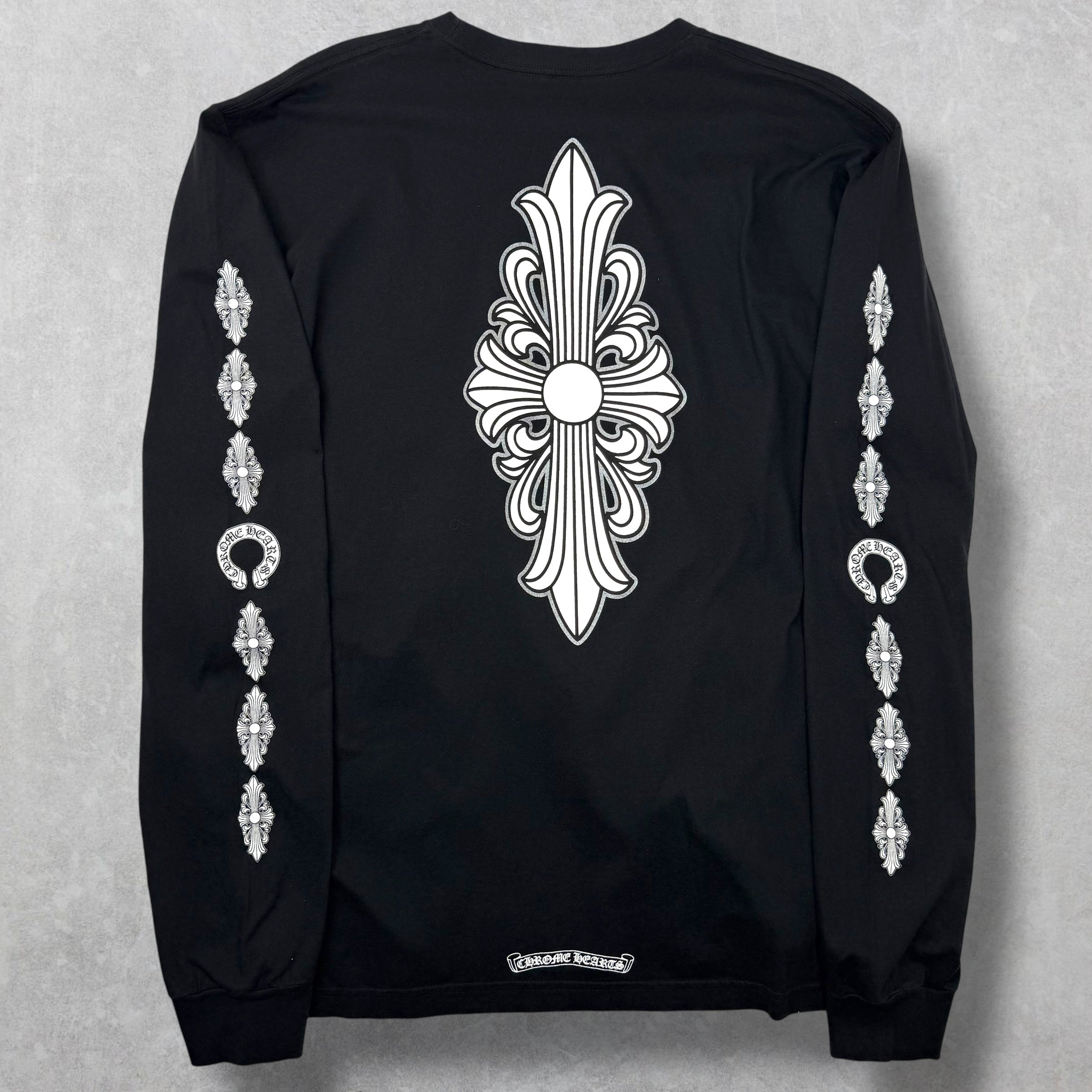 Chrome Hearts Fleur Cross Long Sleeve Tee XXL
