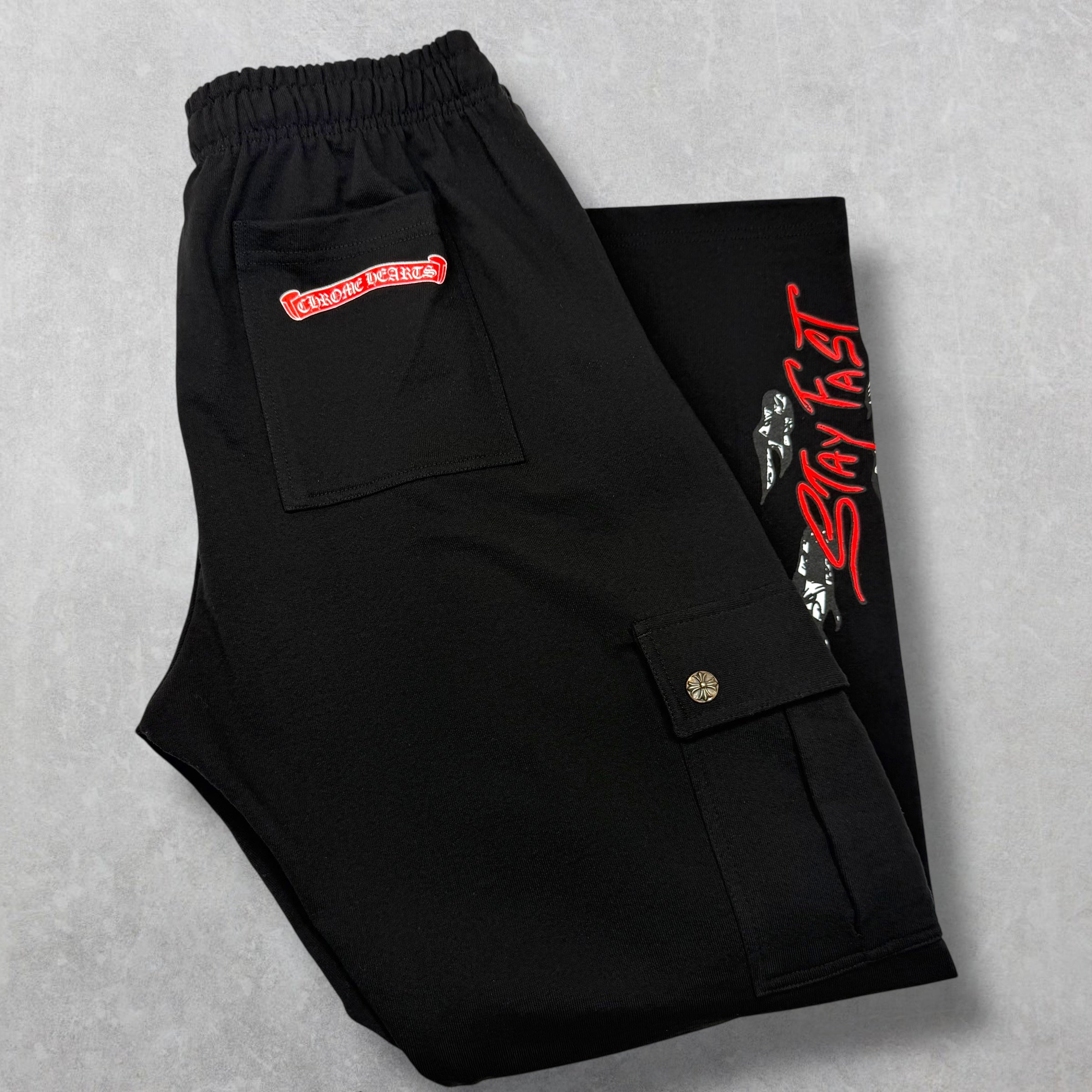 Chrome Hearts Matty Boy 'Stay Fast' Cargo Sweats XXL