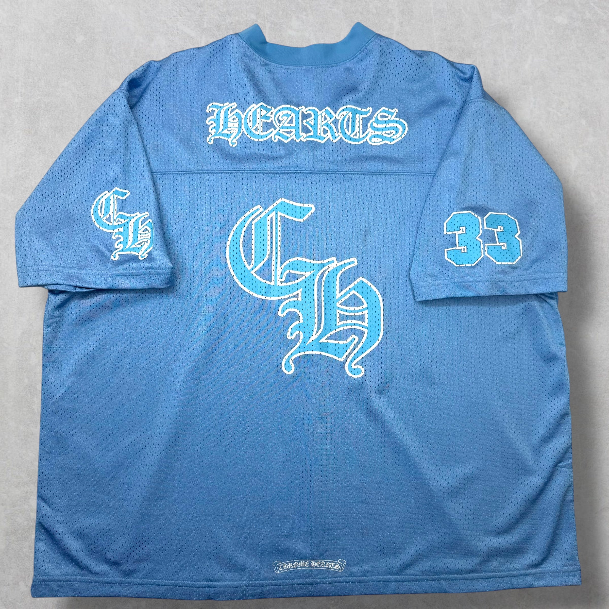 Chrome Hearts Stadium Mesh Blue Jersey XXL