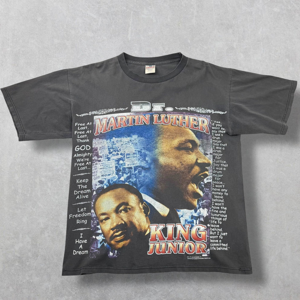 Vintage 90s Martin Luther King Jr. Rap Style Tee L
