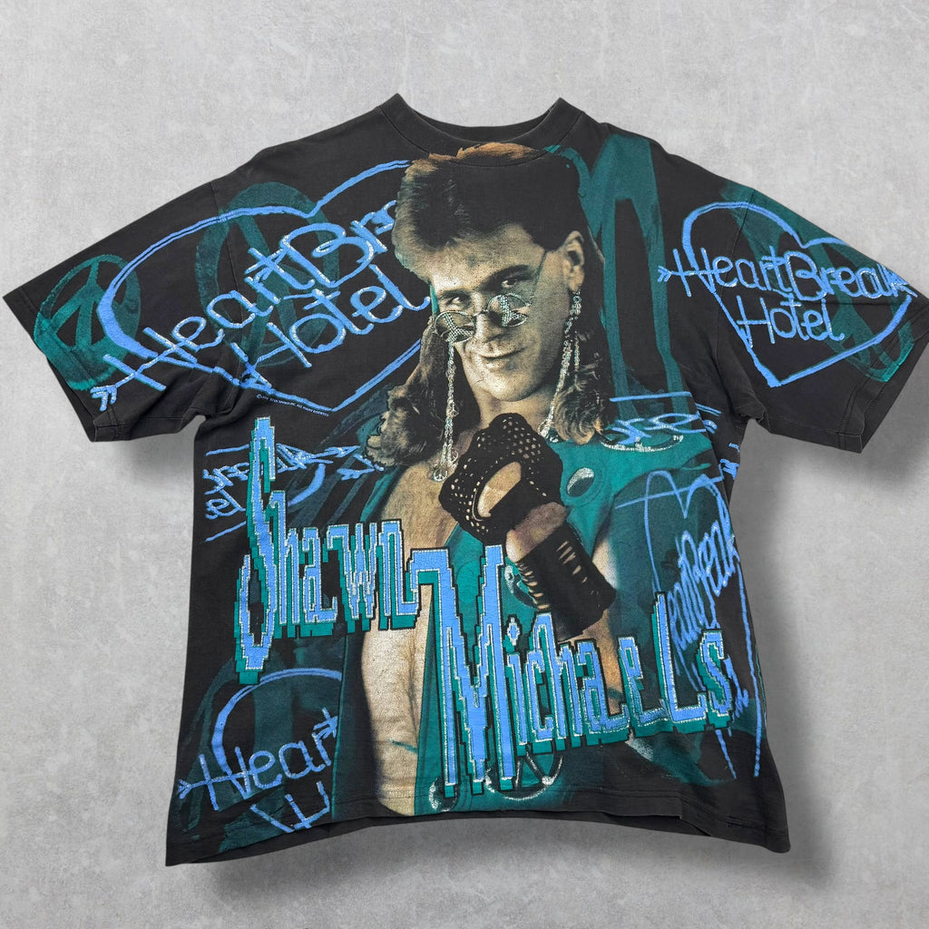 Vintage 1995 Shawn Michaels The Heartbreak AOP Tee XL