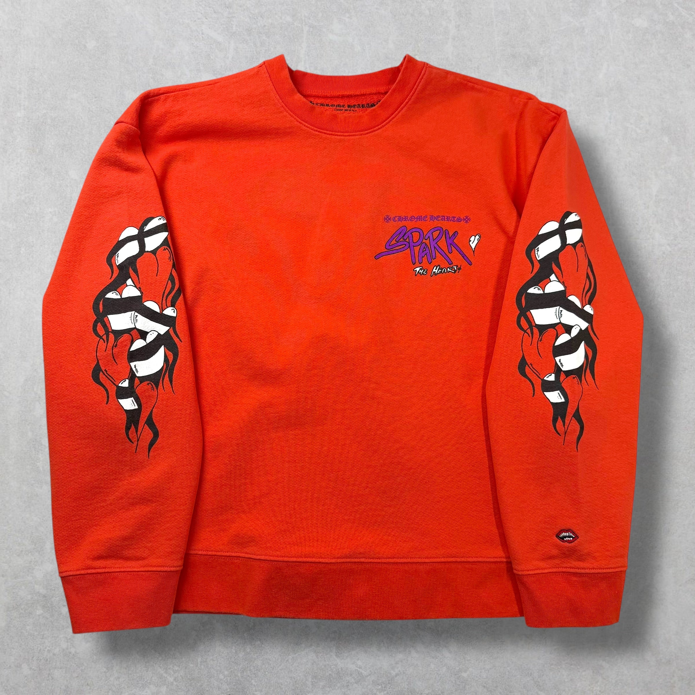 Chrome Hearts Matty Boy 'Sick Heart' Crewneck XL
