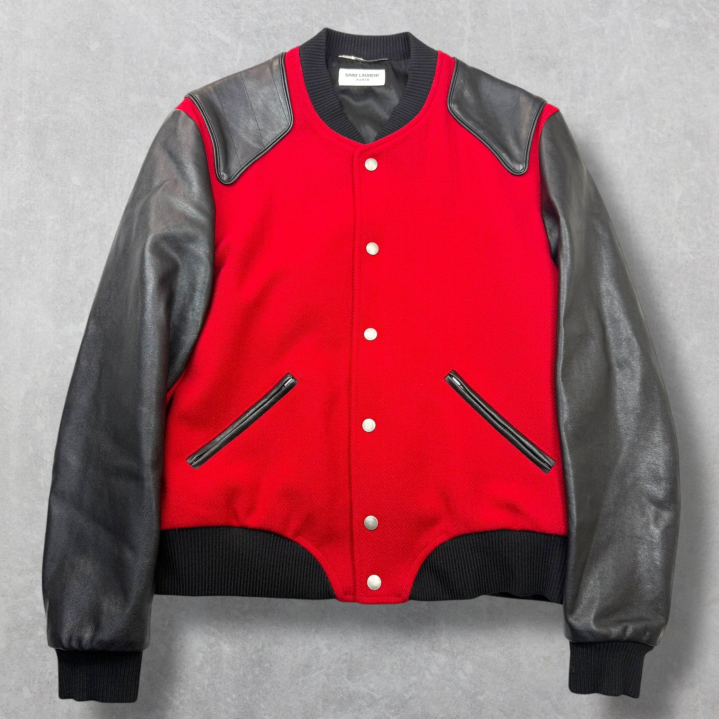 Saint Laurent Paris "Heaven" Teddy Bomber Jacket 54 (XL)
