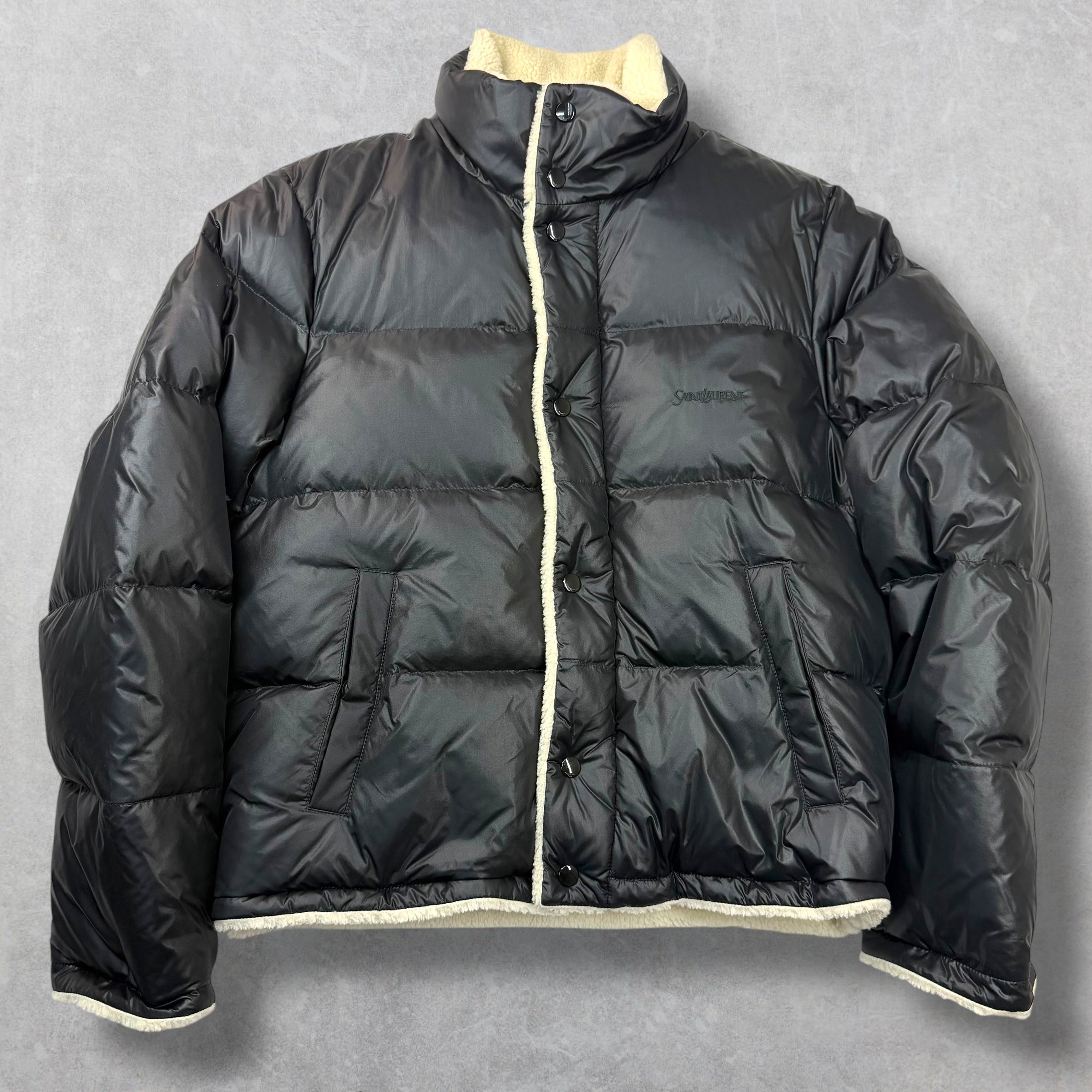 Saint Laurent Doudoune Faux Shearling Jacket 50 (M)