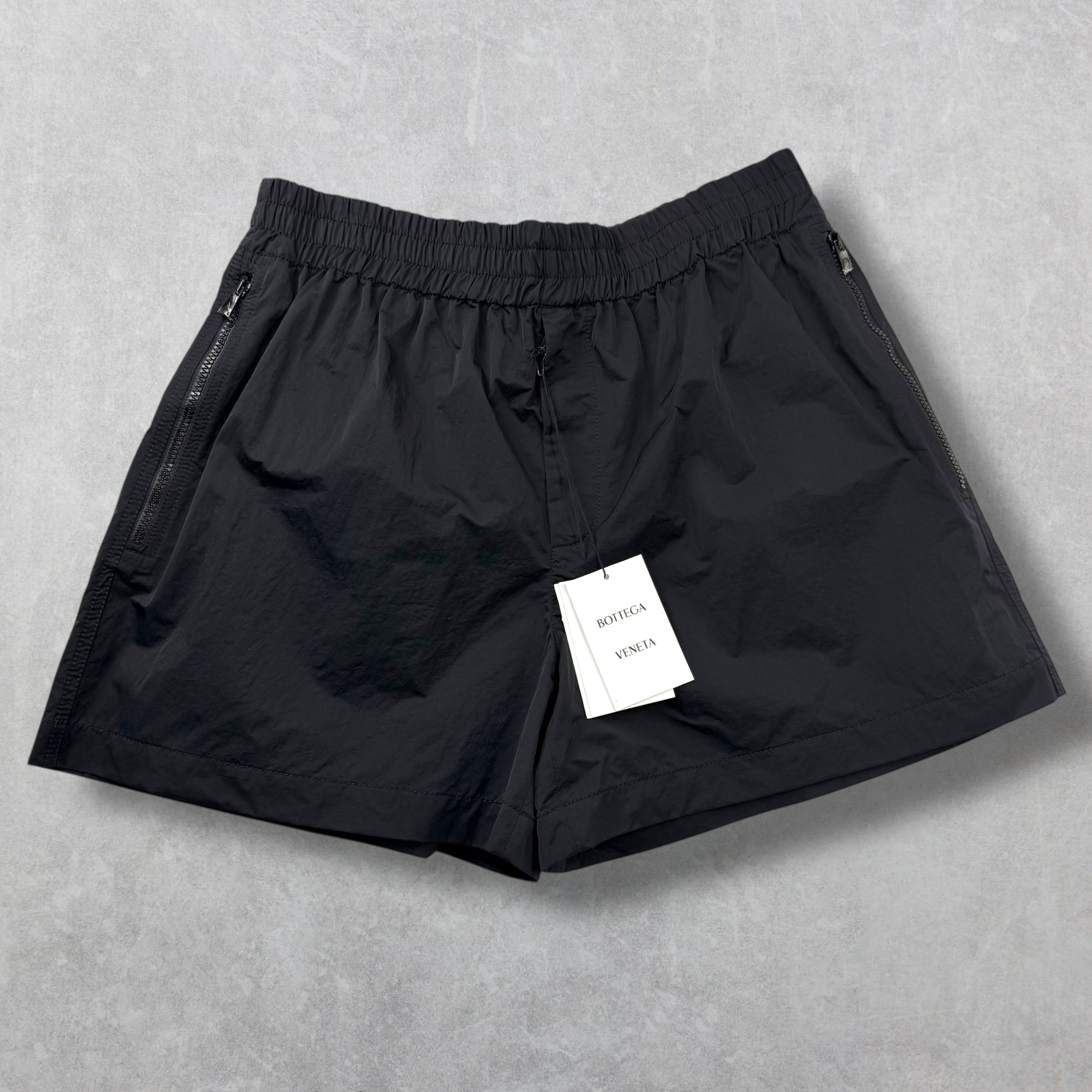 Bottega Veneta Black Nylon Swim Shorts XL