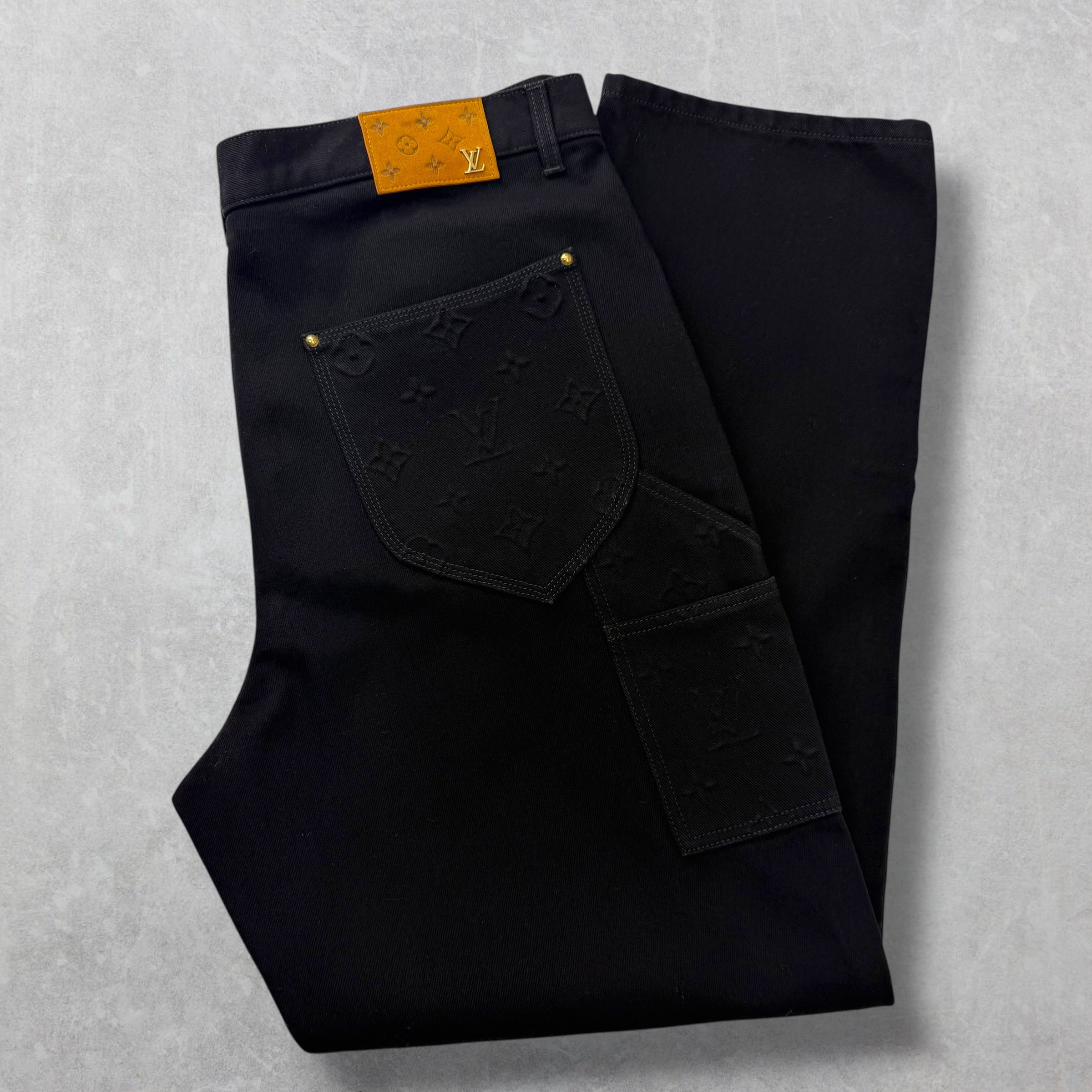 Louis Vuitton Monogram Detail Carpenter Denim 40