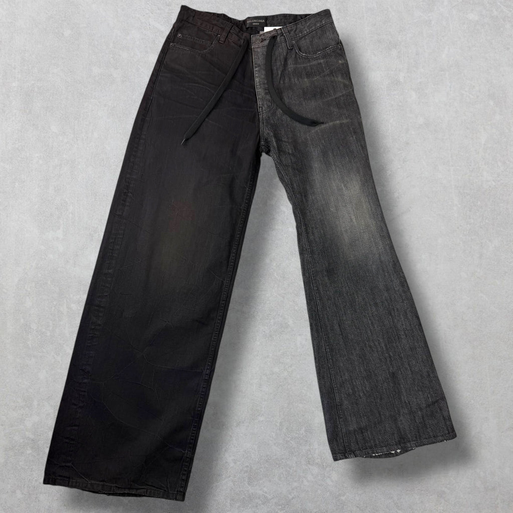 Balenciaga Fifty-Fifty Black Jeans M (34)
