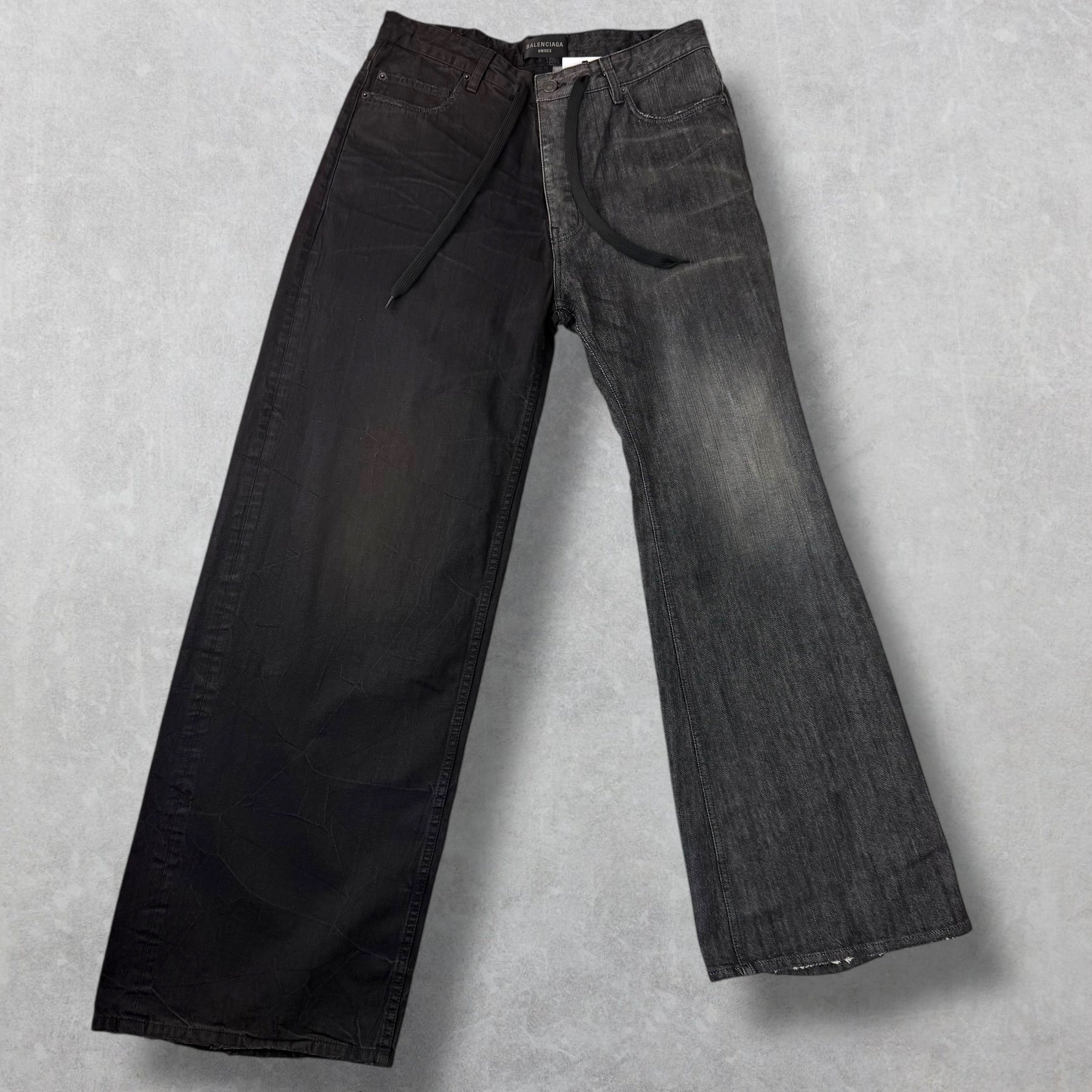 Balenciaga Fifty-Fifty Black Jeans M (34)