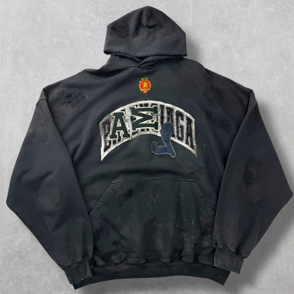 Balenciaga Skater Logo-Appliqué Hoodie 4 (XXL)