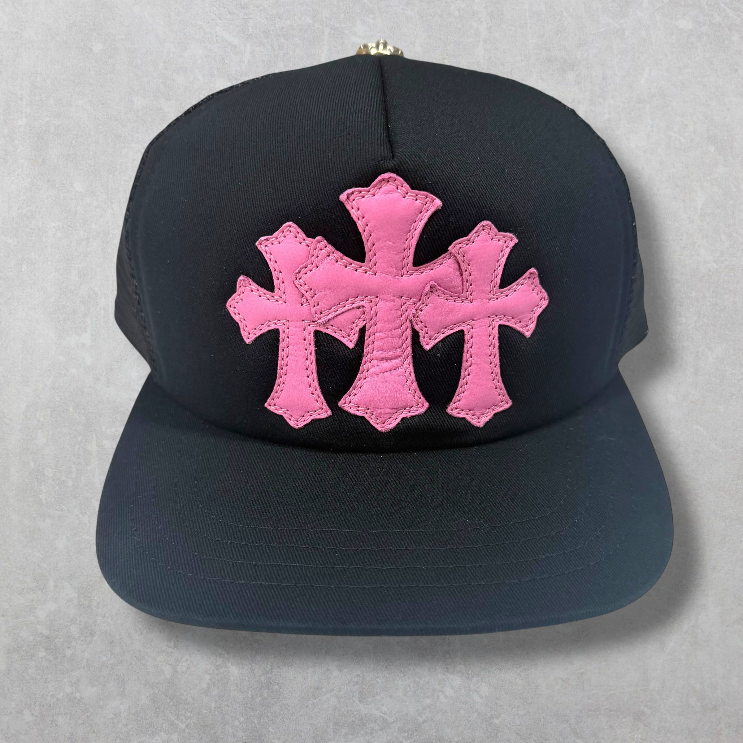 Chrome hearts Pink Cemetery Cross Trucker