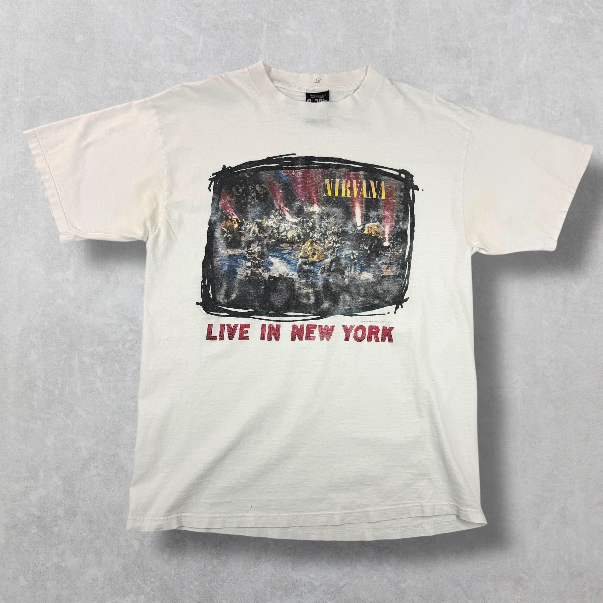 Vintage 1995 Nirvana Live in New York Tee XL