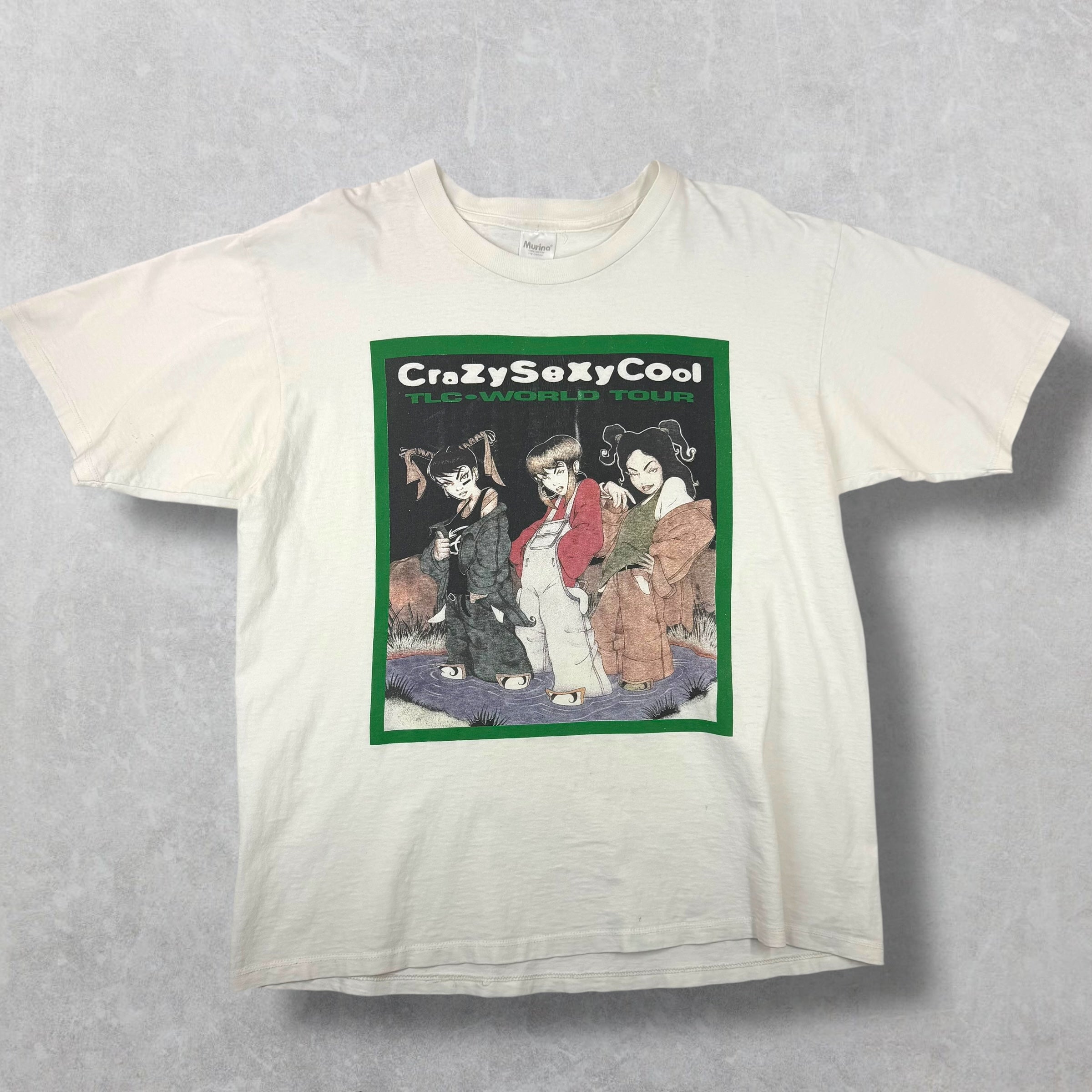 Vintage 1996 TLC CrazySexyCool World Tour Tee L