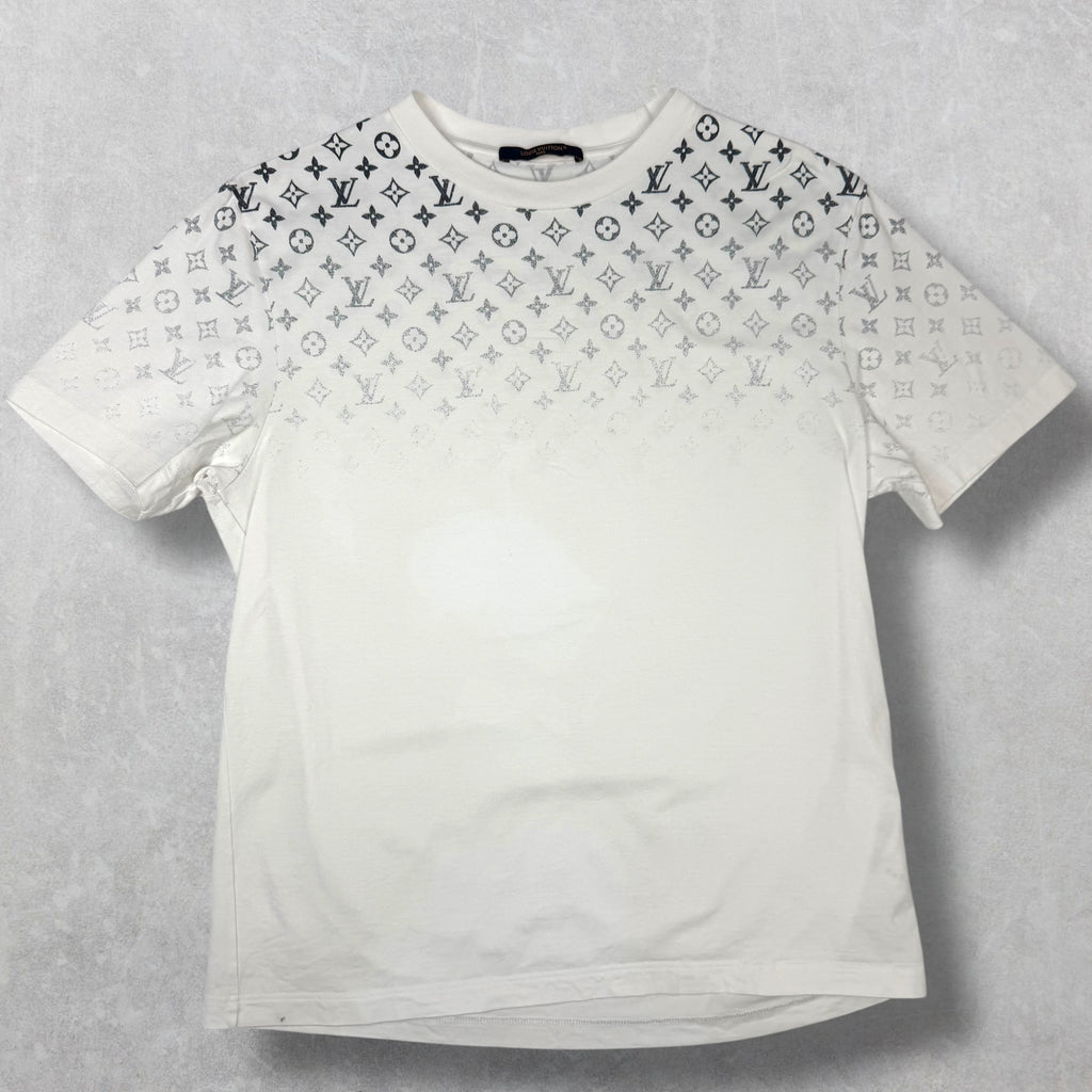 Louis Vuitton Monogram Gradient White Tee XL