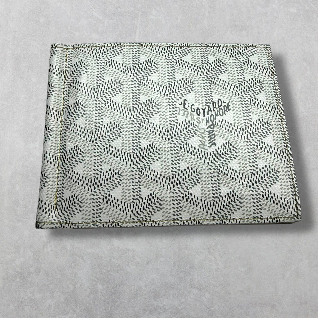 Goyard Saint-Thomas Bill Fold Wallet White Goyardine