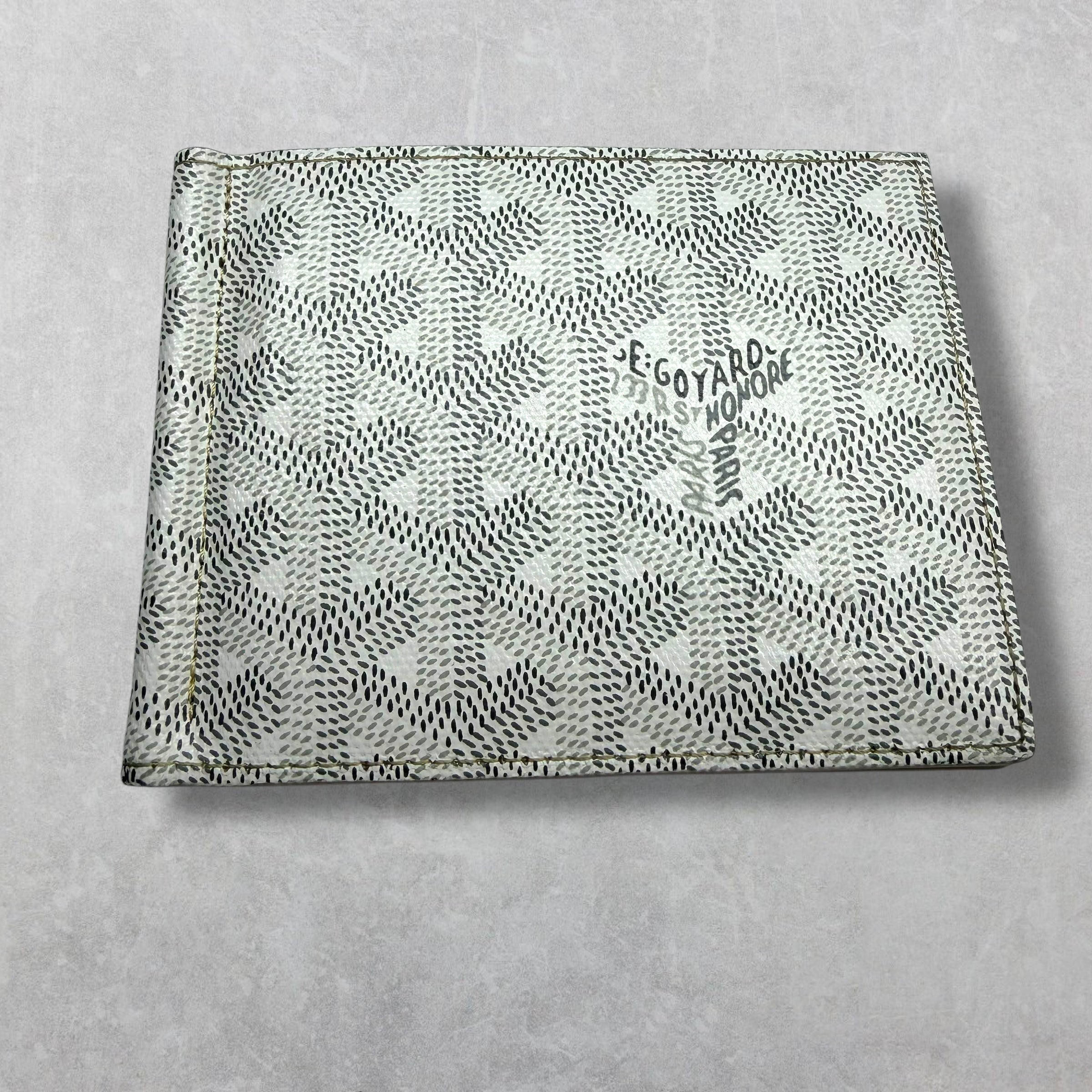 Goyard Saint-Thomas Bill Fold Wallet White Goyardine