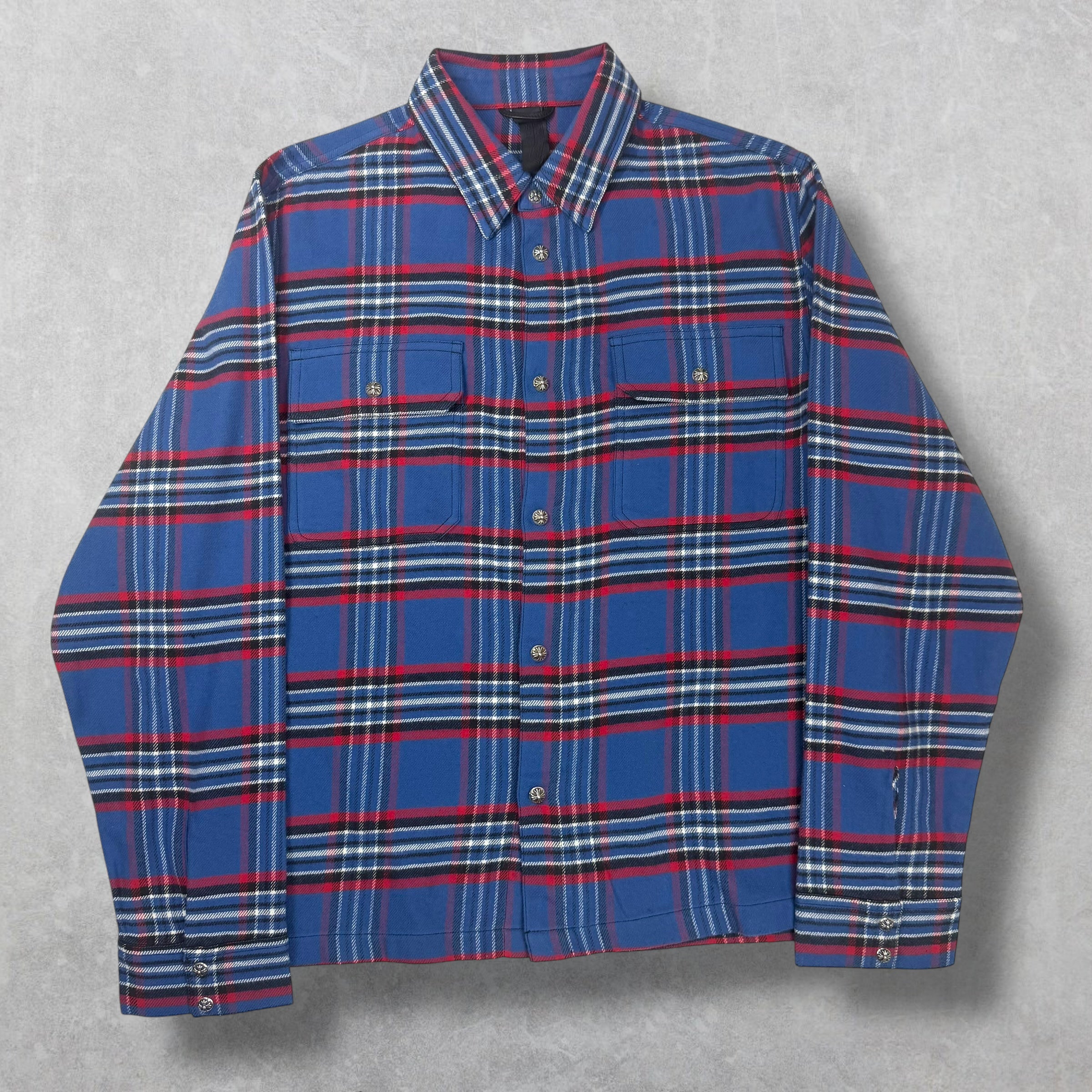 Chrome Hearts Flannel Work Dog Shirt L