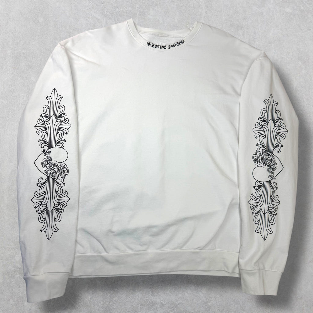 Chrome Hearts Love You Floral Crewneck XXL