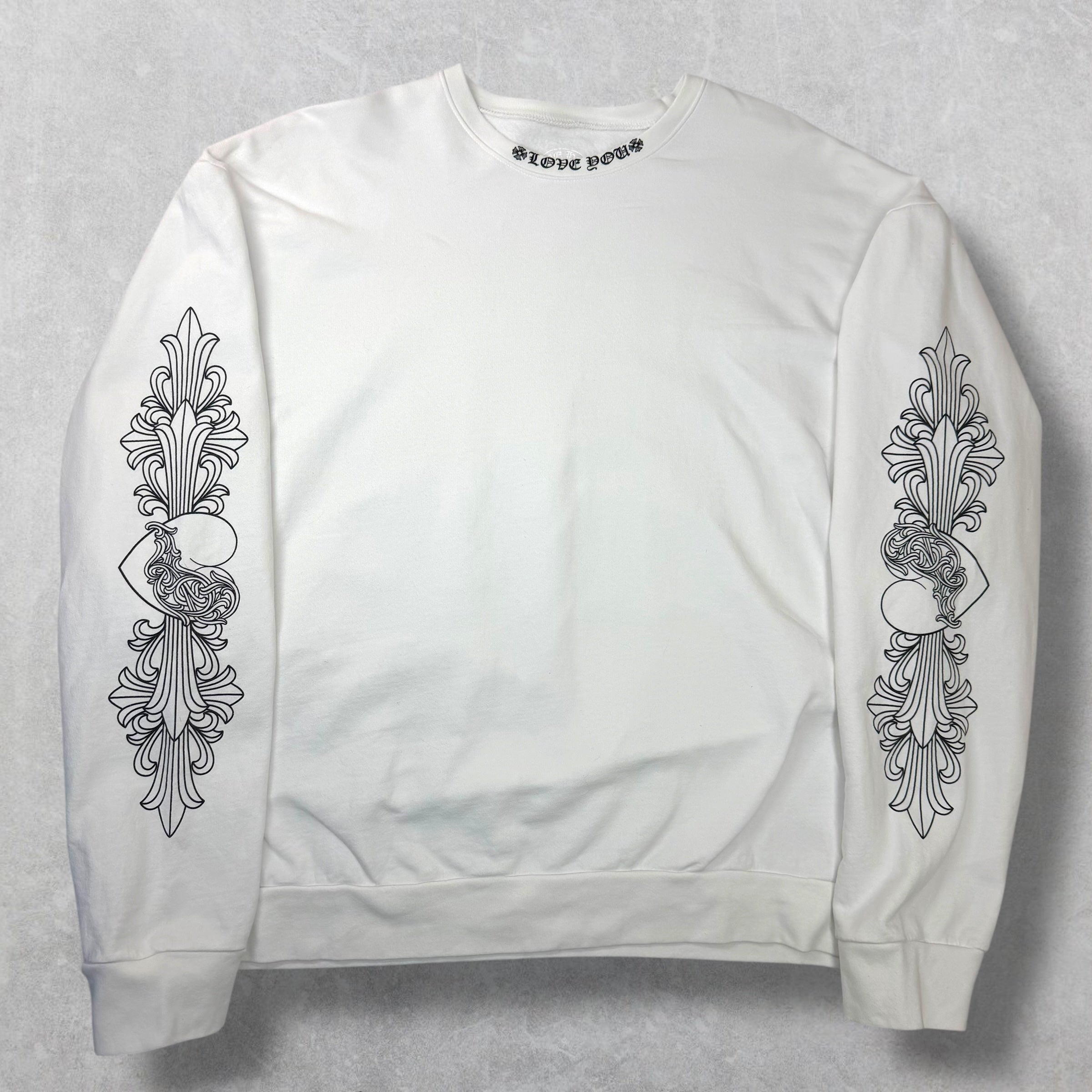 Chrome Hearts Love You Floral Crewneck XXL