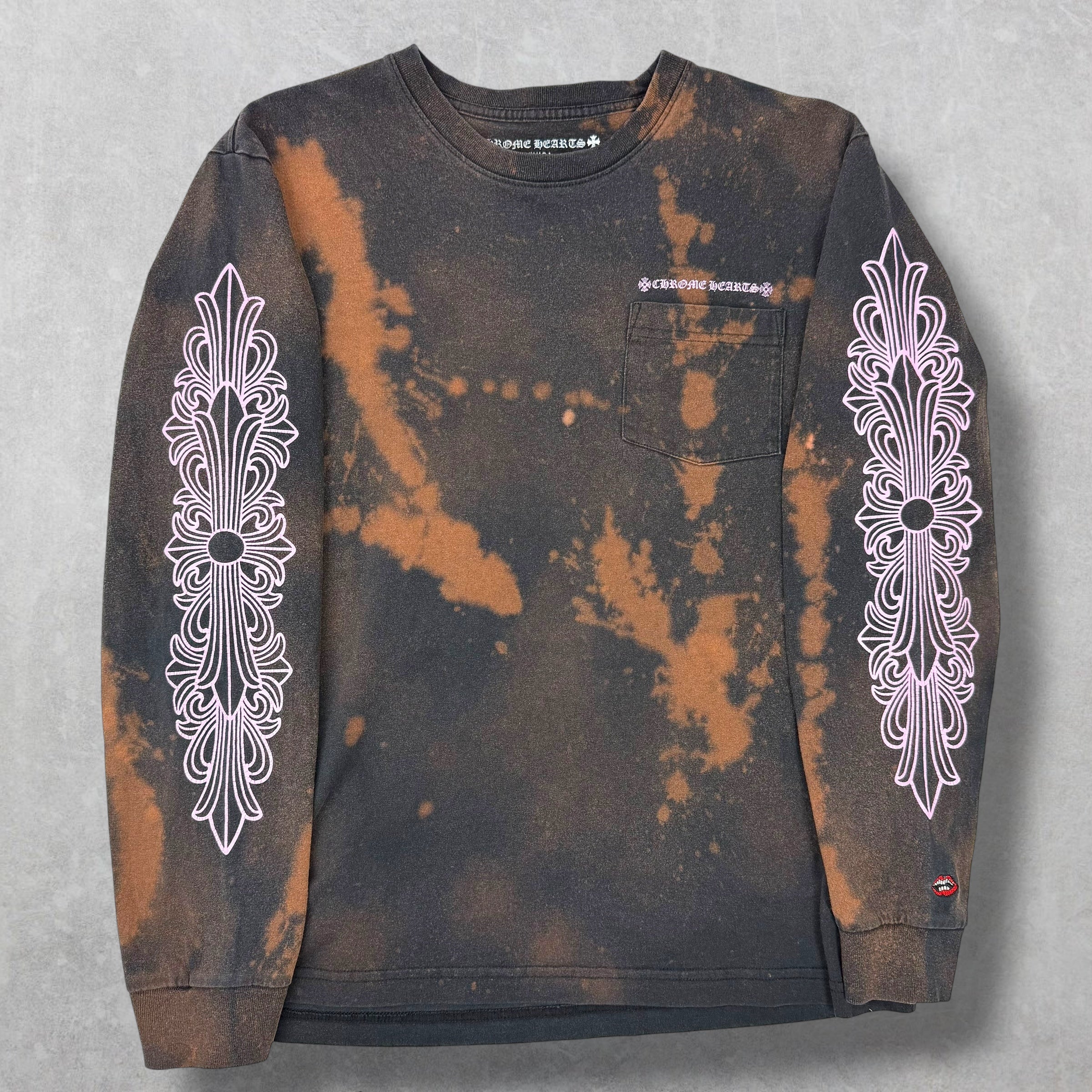 Chrome Hearts Matty Boy Pink Floral Long Sleeve L (S)