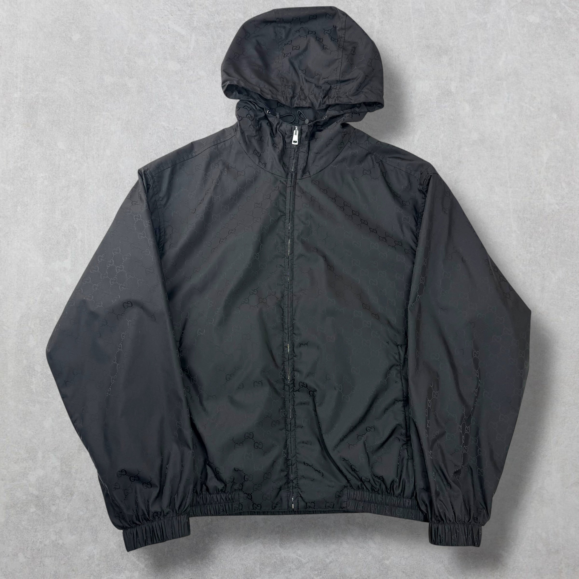 Gucci GG Nylon Jacquard Zip Jacket 46 (L)
