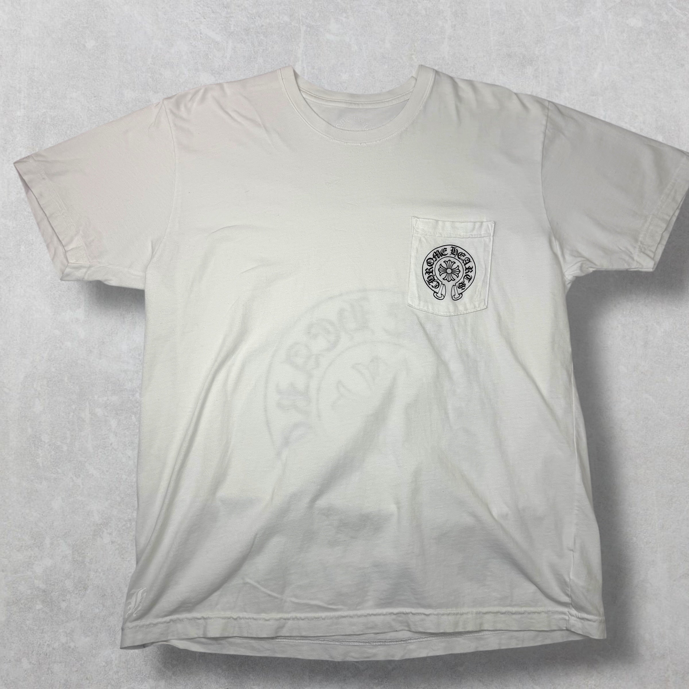 Chrome Hearts Los Angeles Horseshoe White Tee XL