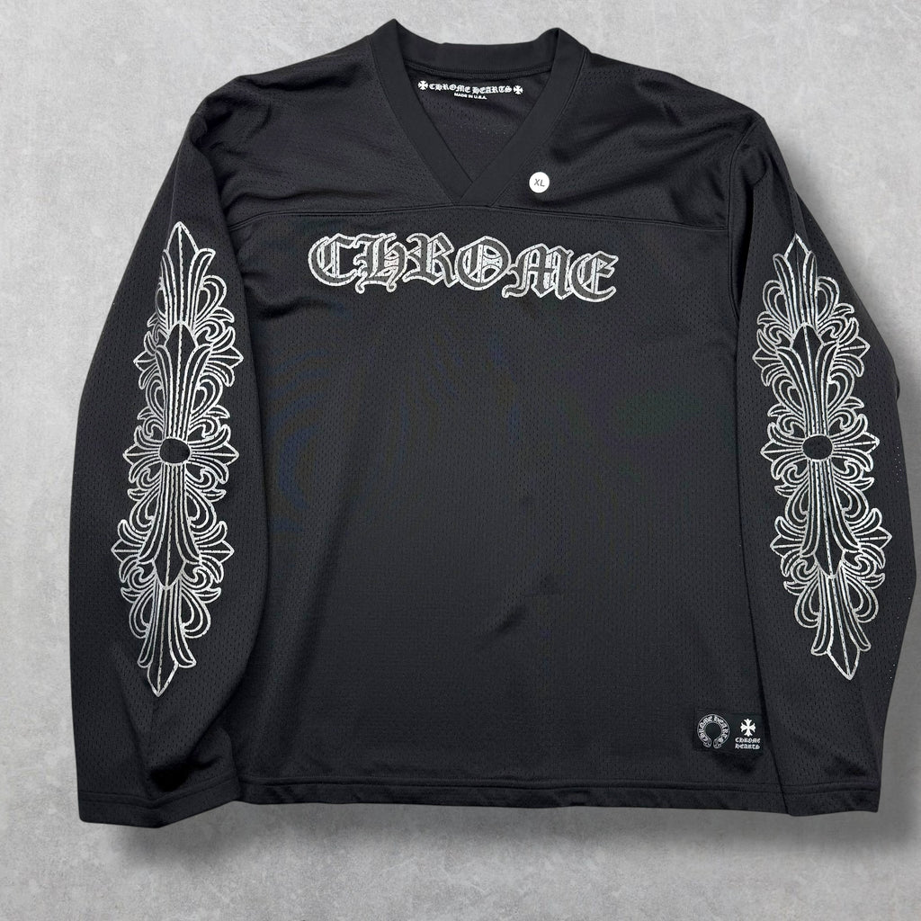 Chrome Hearts Stadium Mesh Black L/S Jersey XL