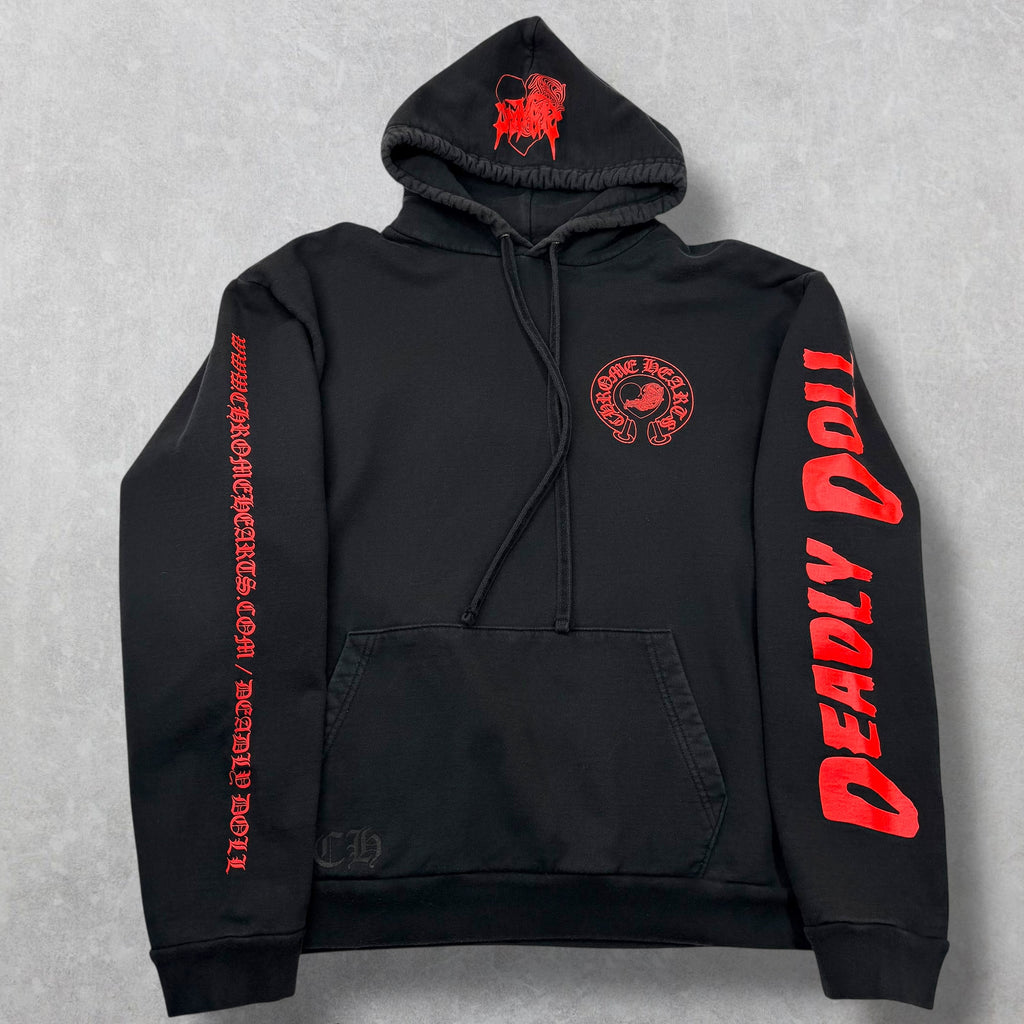 Chrome Hearts Jesse Jo Deadly Doll Horseshoe Hoodie XL