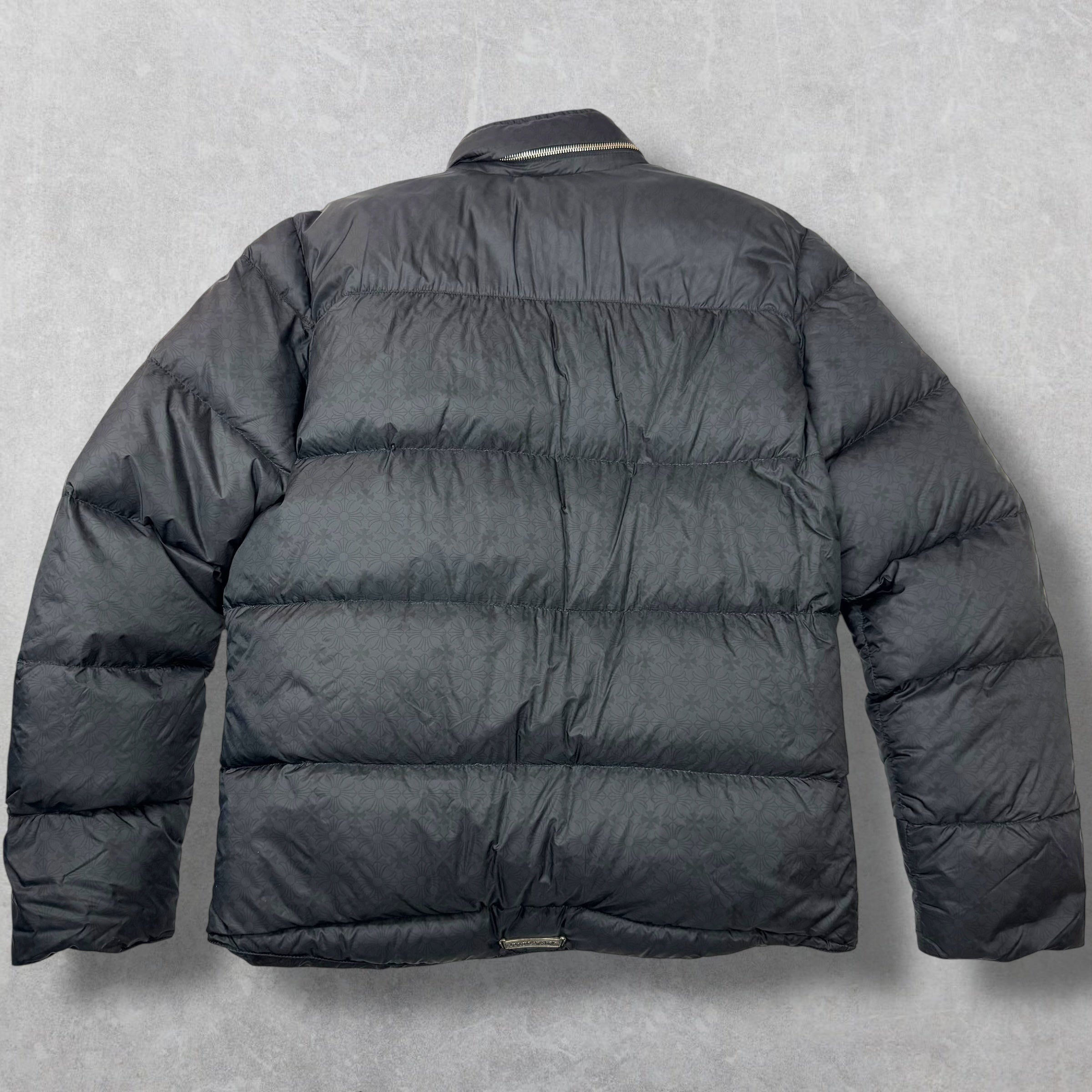 Chrome Hearts Black Monogram Puffer Down Jacket XL