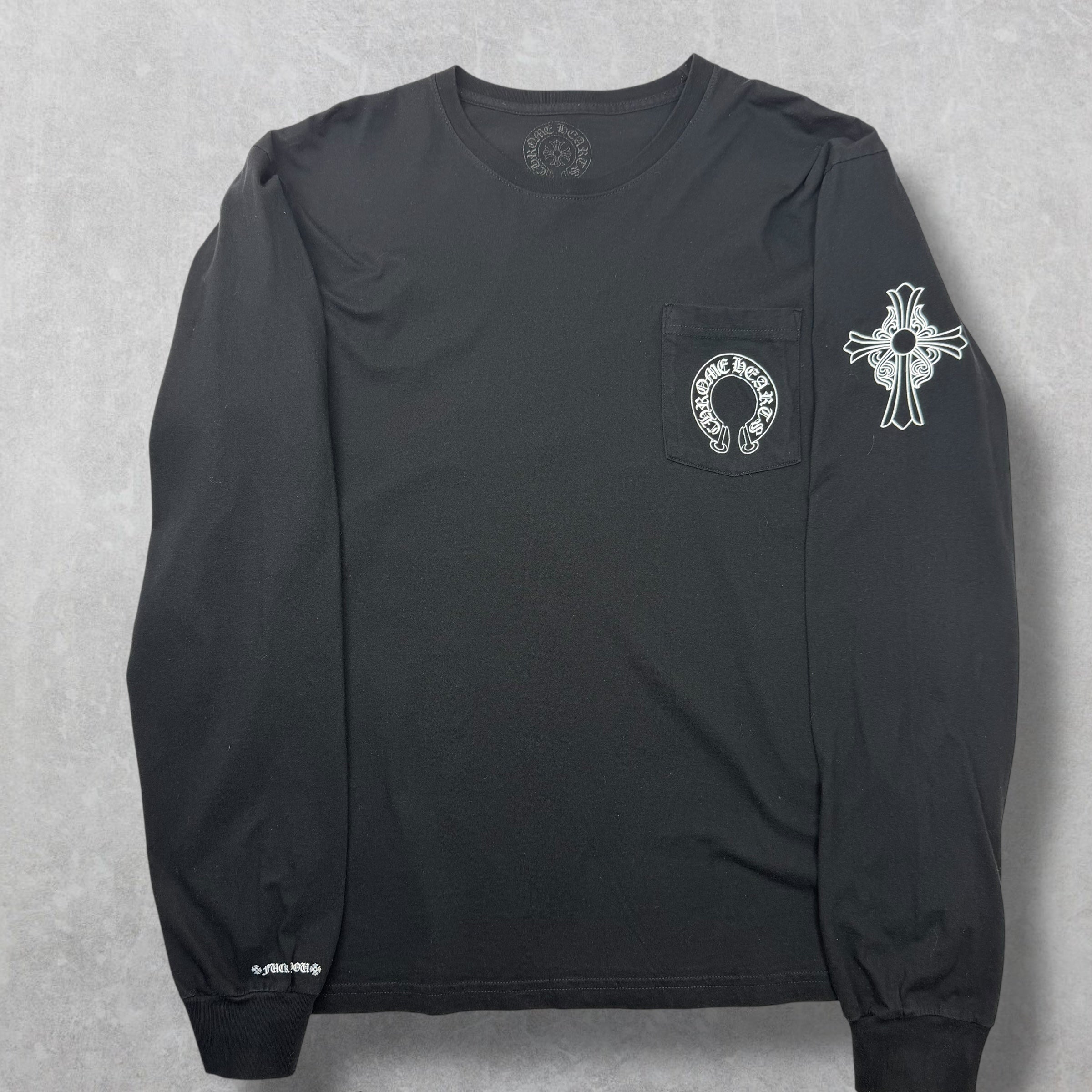 Chrome Hearts Cross Horseshoe Made in USA L/S XL