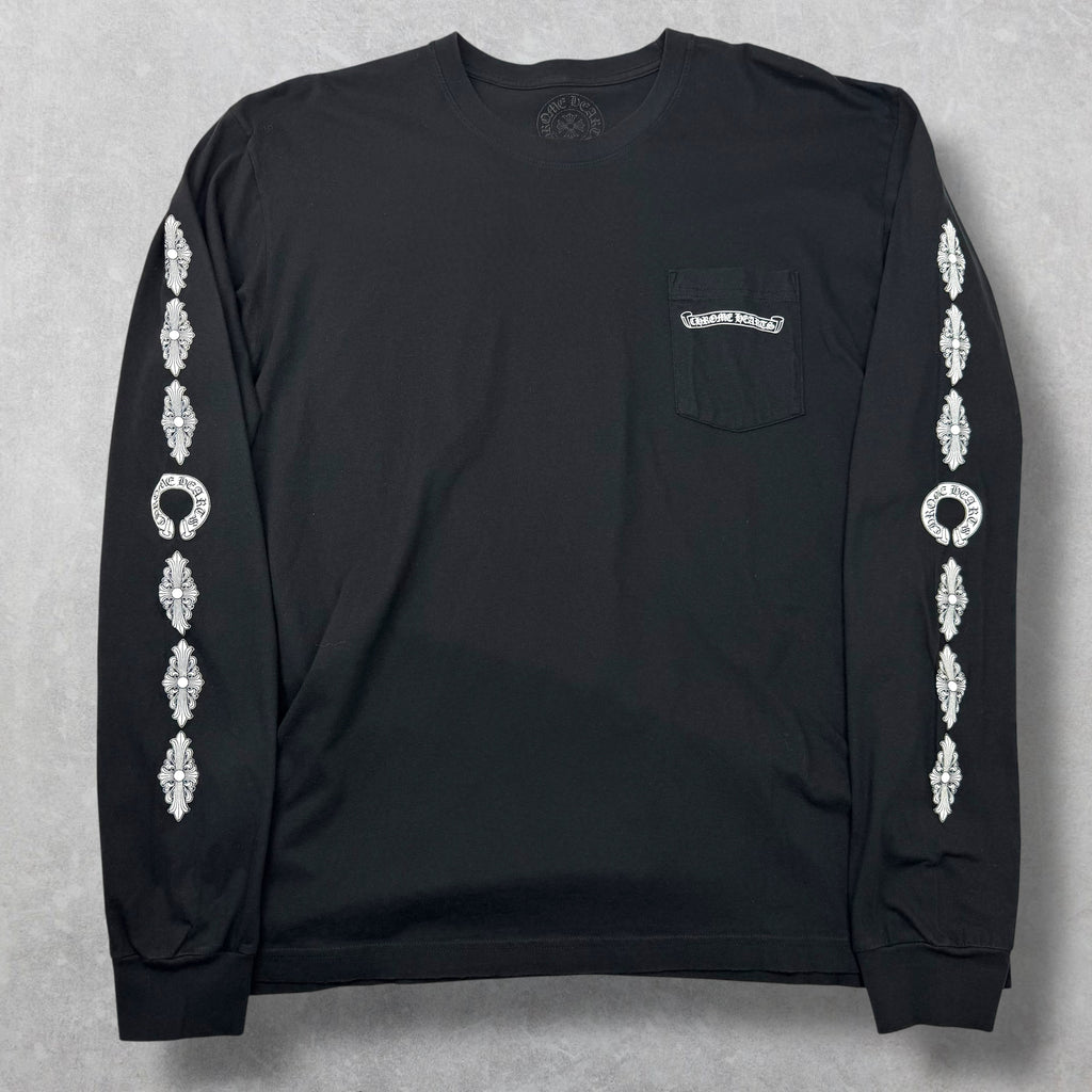 Chrome Hearts Fleur Cross Long Sleeve Tee XXL