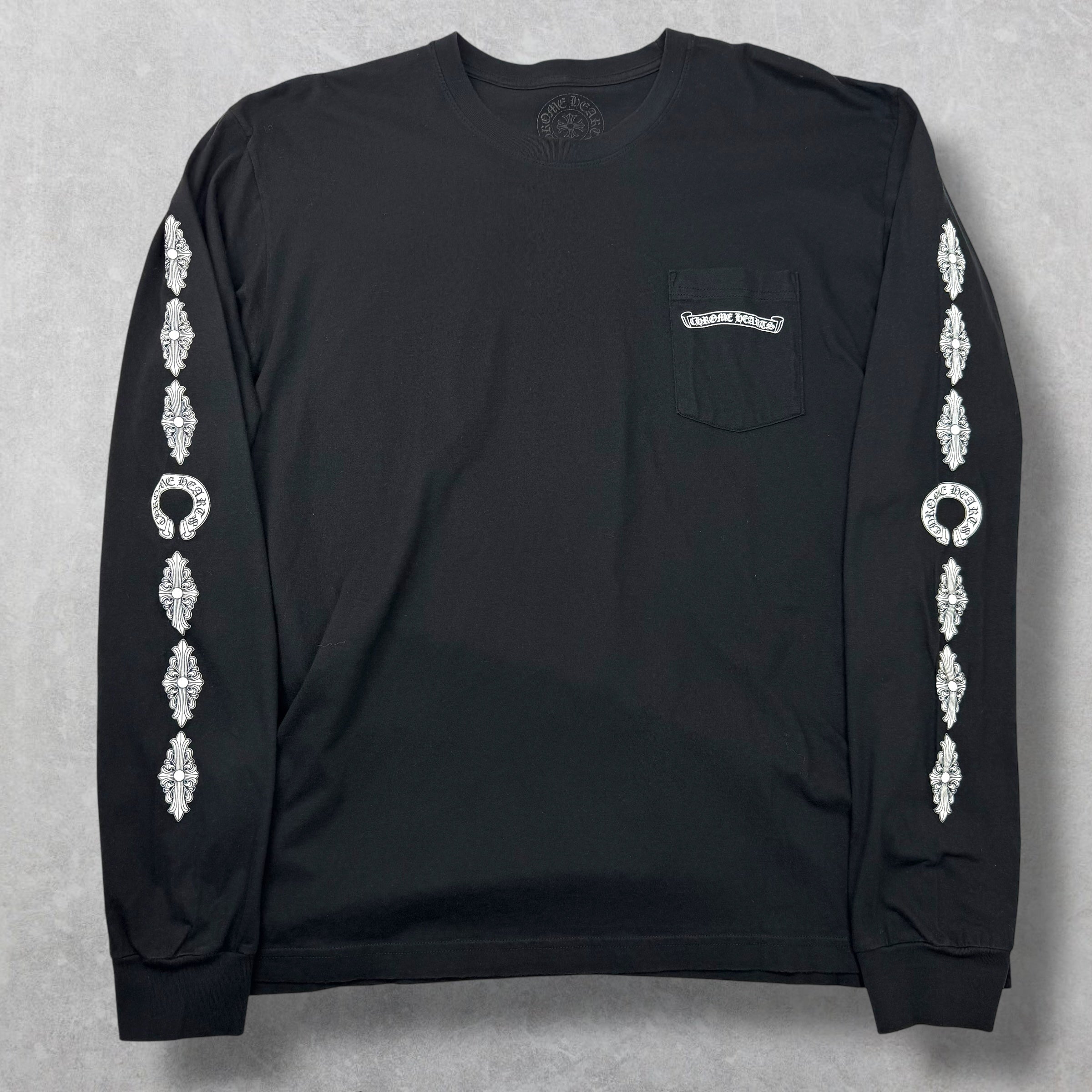 Chrome Hearts Fleur Cross Long Sleeve Tee XXL