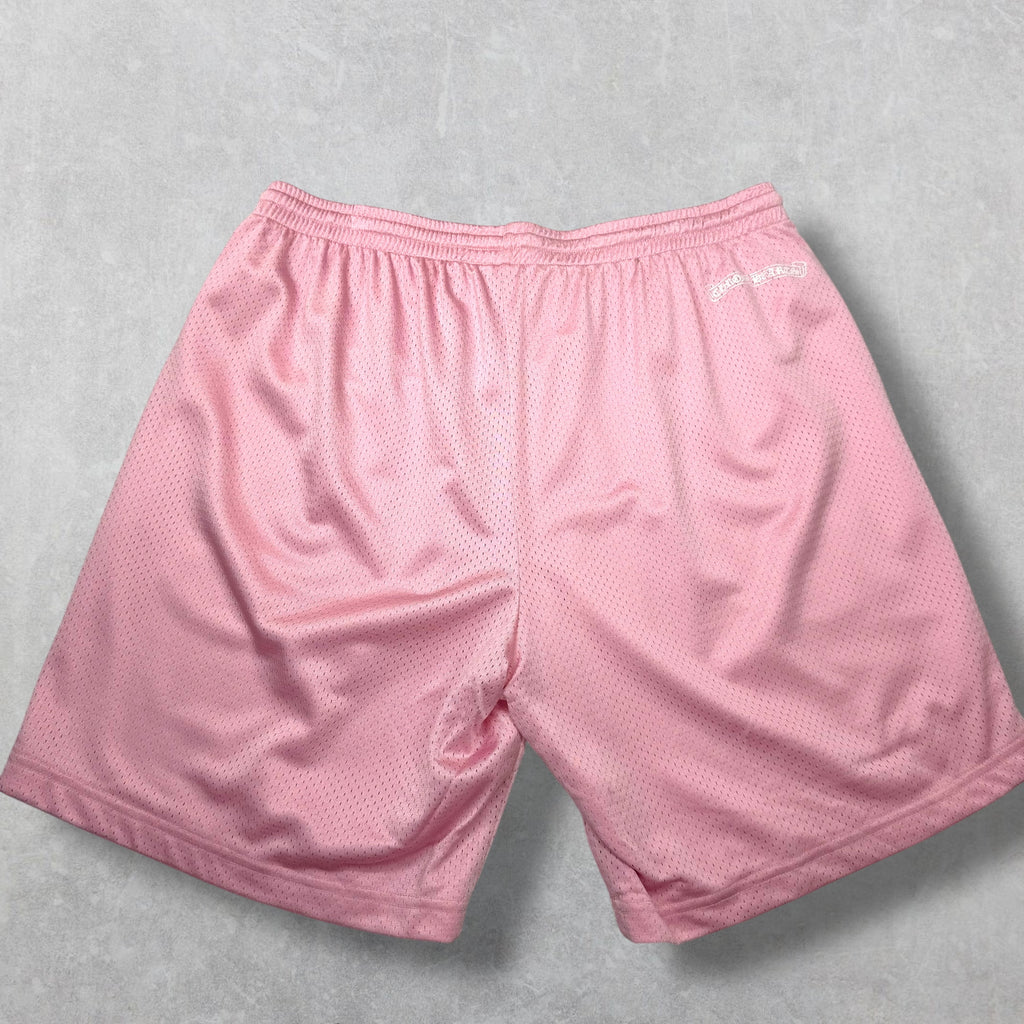 Chrome Hearts 'Love You' Pink Mesh Shorts XXL