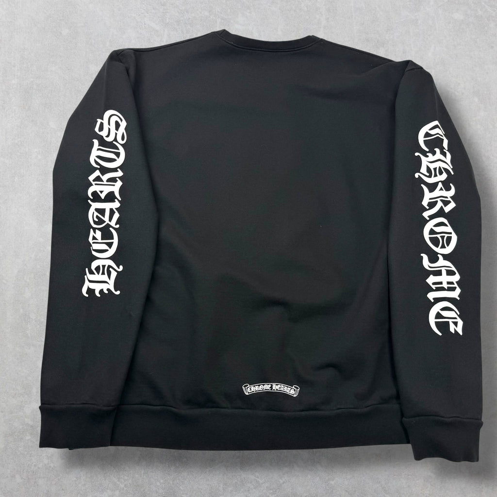 Chrome Hearts Neck Logo Black Crewneck L
