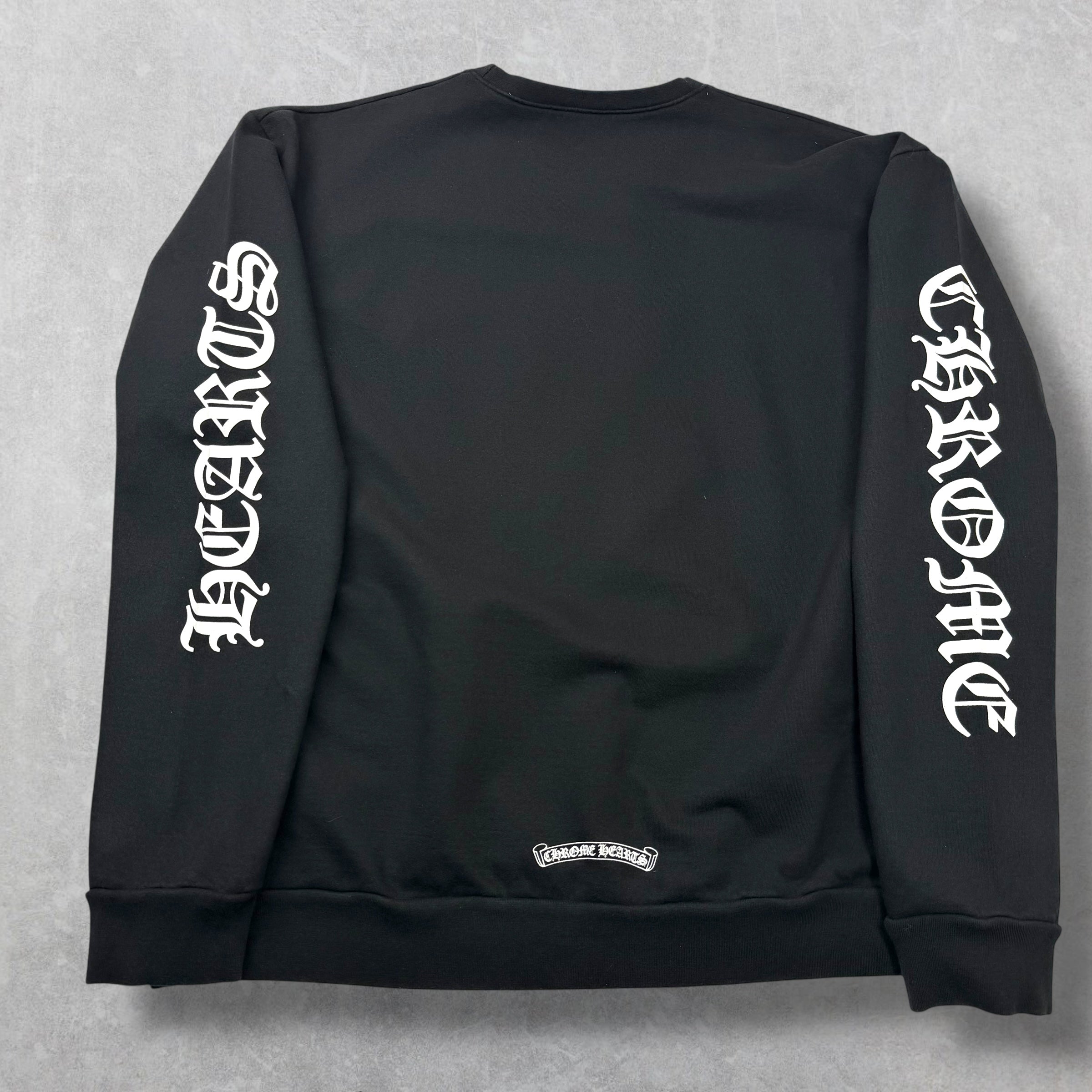 Chrome Hearts Neck Logo Black Crewneck L