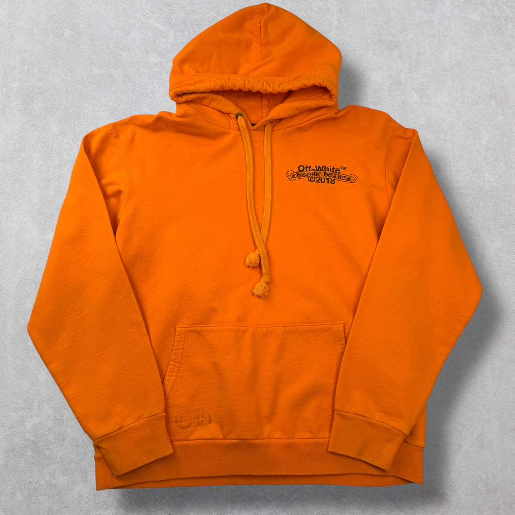 Chrome Hearts Off-White Scroll Orange Hoodie XL