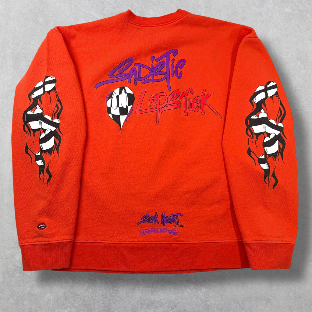 Chrome Hearts Matty Boy 'Sick Heart' Crewneck XL