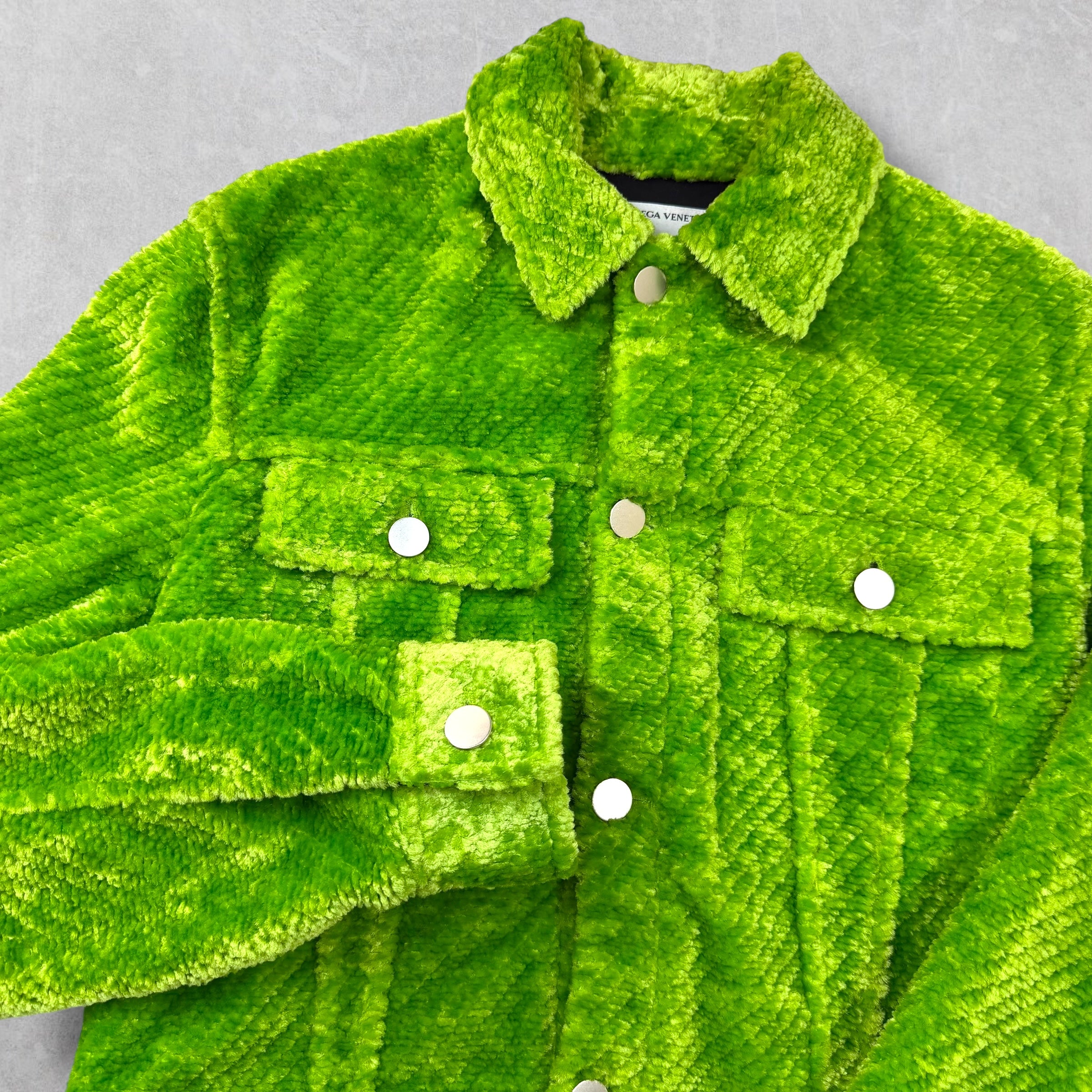 Bottega Veneta Chenille Corduroy Cropped Jacket 50 (L)