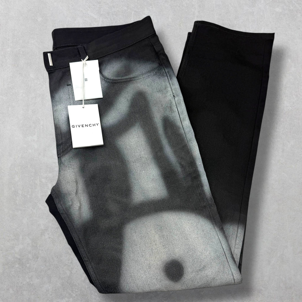 Givenchy Chito Graffiti Dog Black Jeans 34