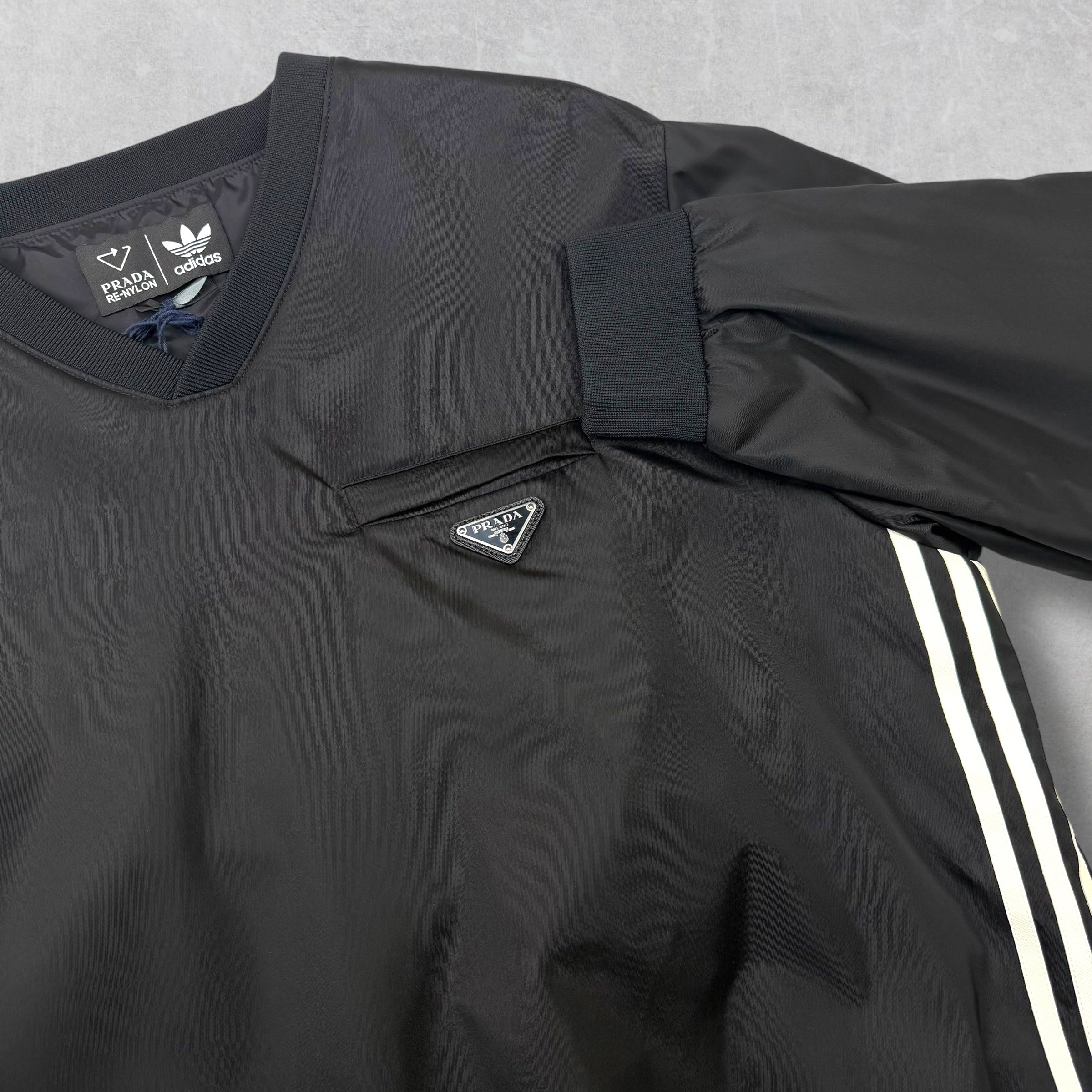 Prada Adidas Re-Nylon Black Sweatshirt XL
