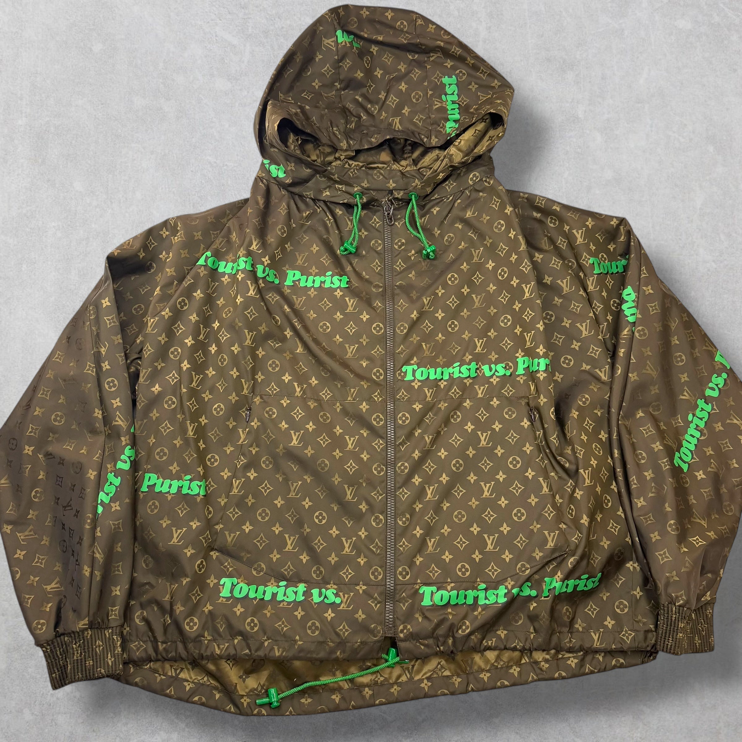 Louis Vuitton "Tourist vs. Purist" Monogram Windbreaker 52 (L)