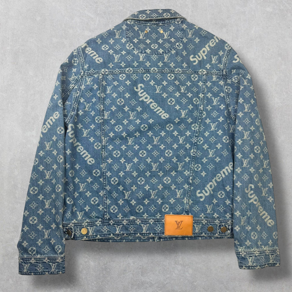 Louis Vuitton x Supreme Monogram Denim Jacket 52 (L)