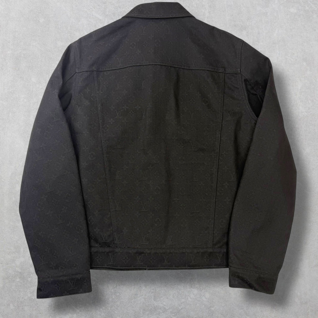 Louis Vuitton Monogram Black Denim Jacket 50 (L)