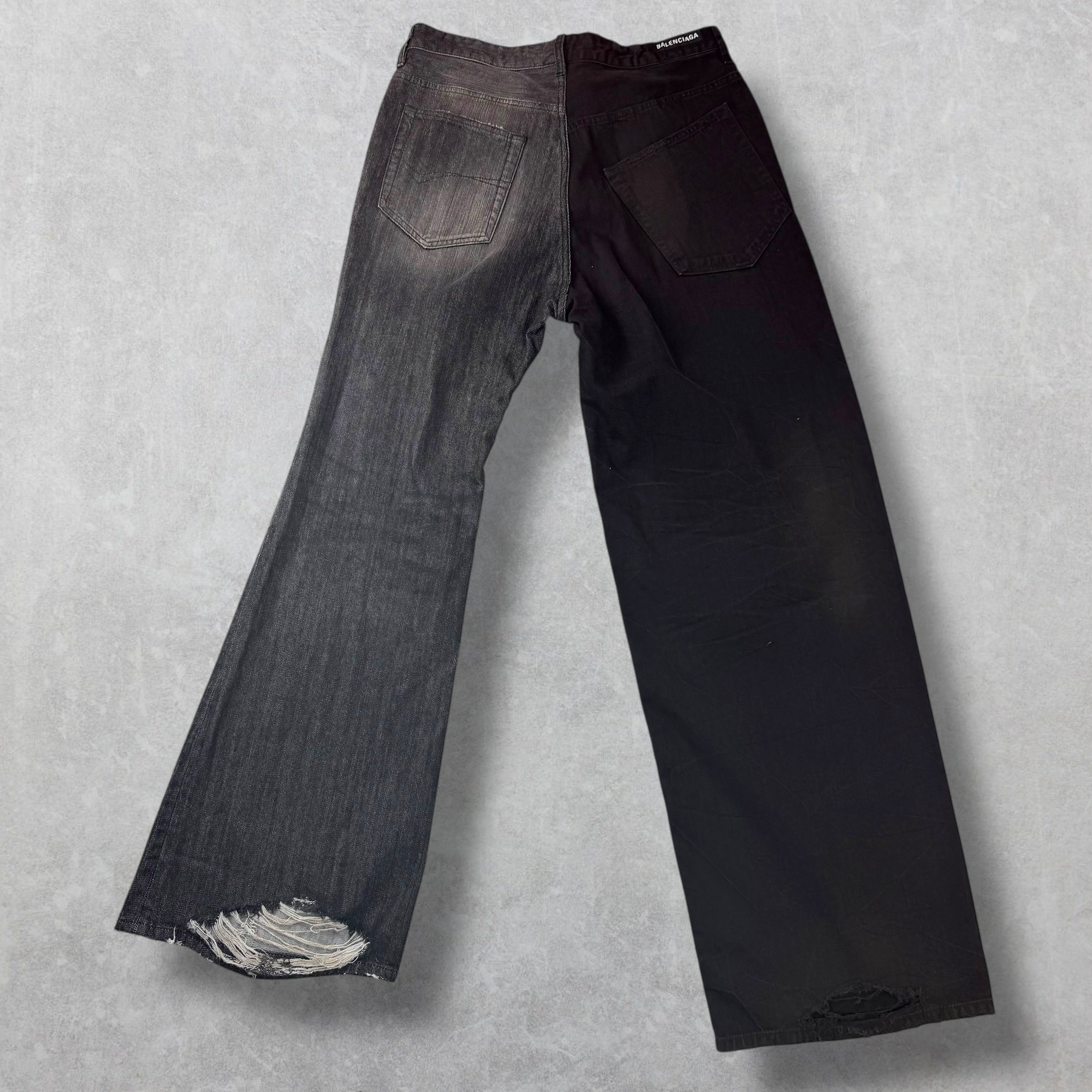 Balenciaga Fifty-Fifty Black Jeans M (34)