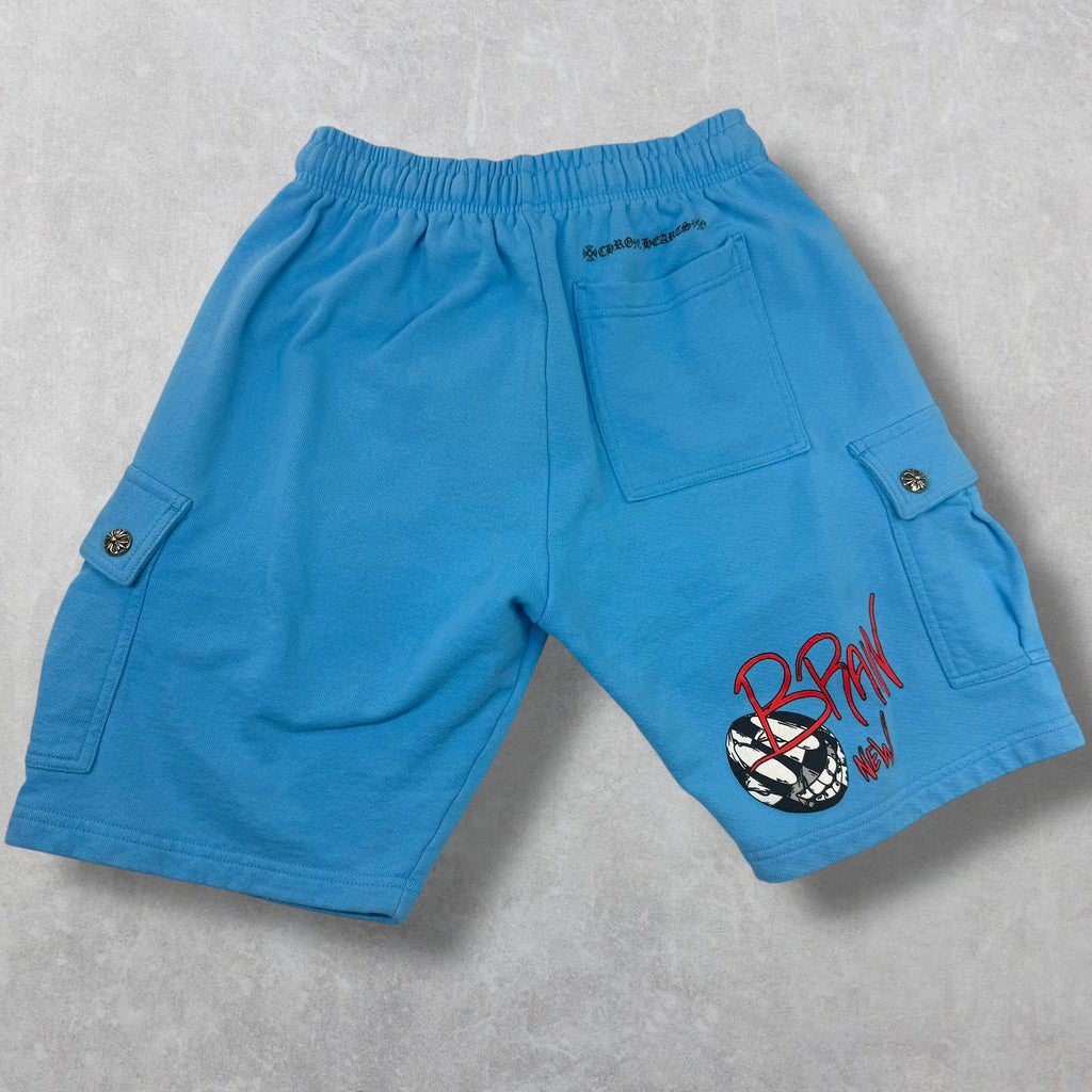 Chrome Hearts Matty Boy Blue Cargo Shorts S