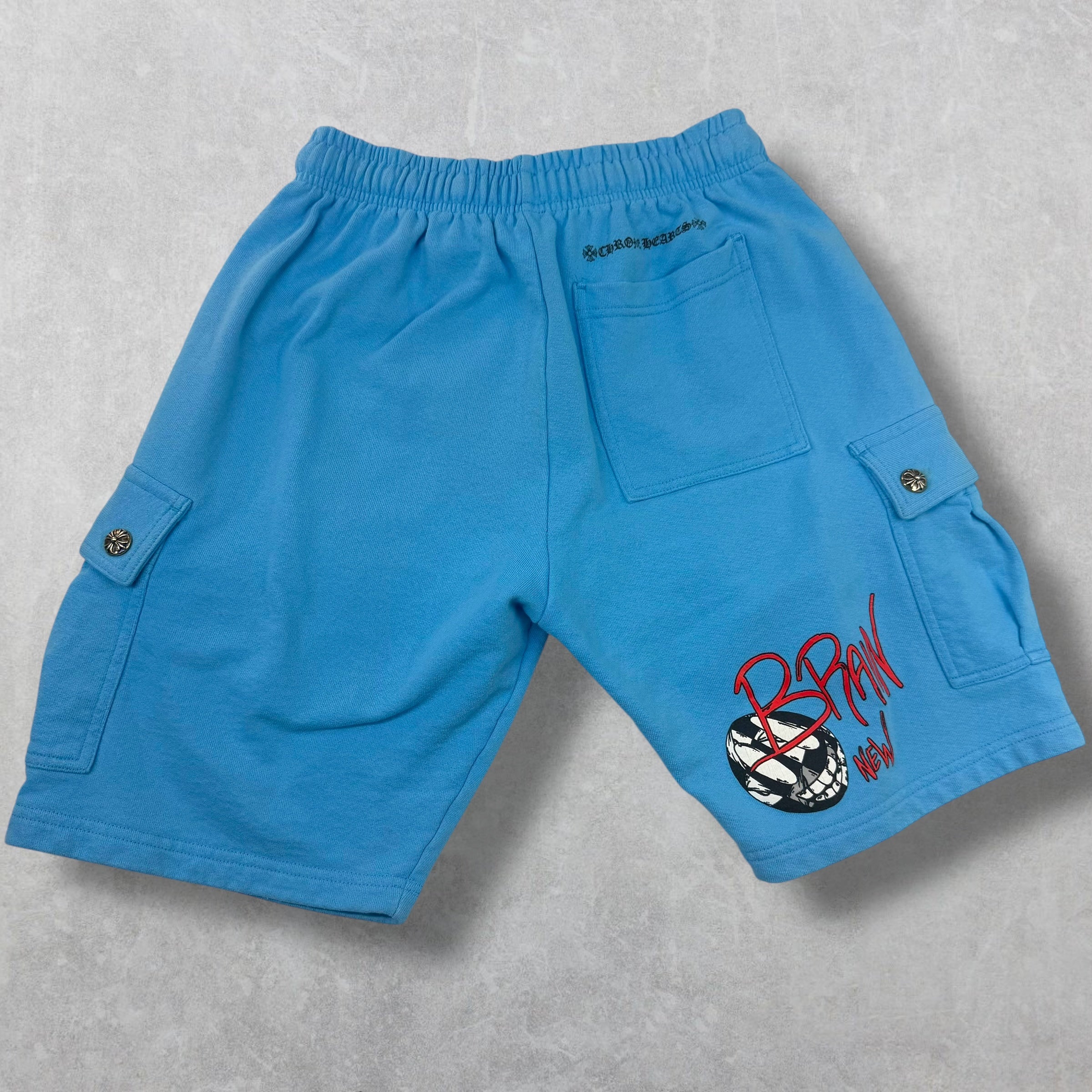 Chrome Hearts Matty Boy Blue Cargo Shorts S