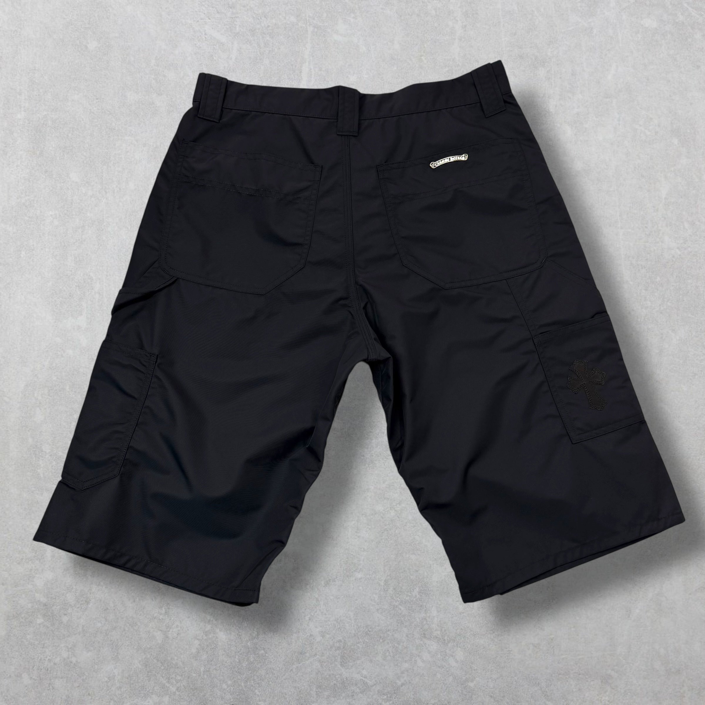 Chrome Hearts Double Knee Leather Carpenter Shorts 29